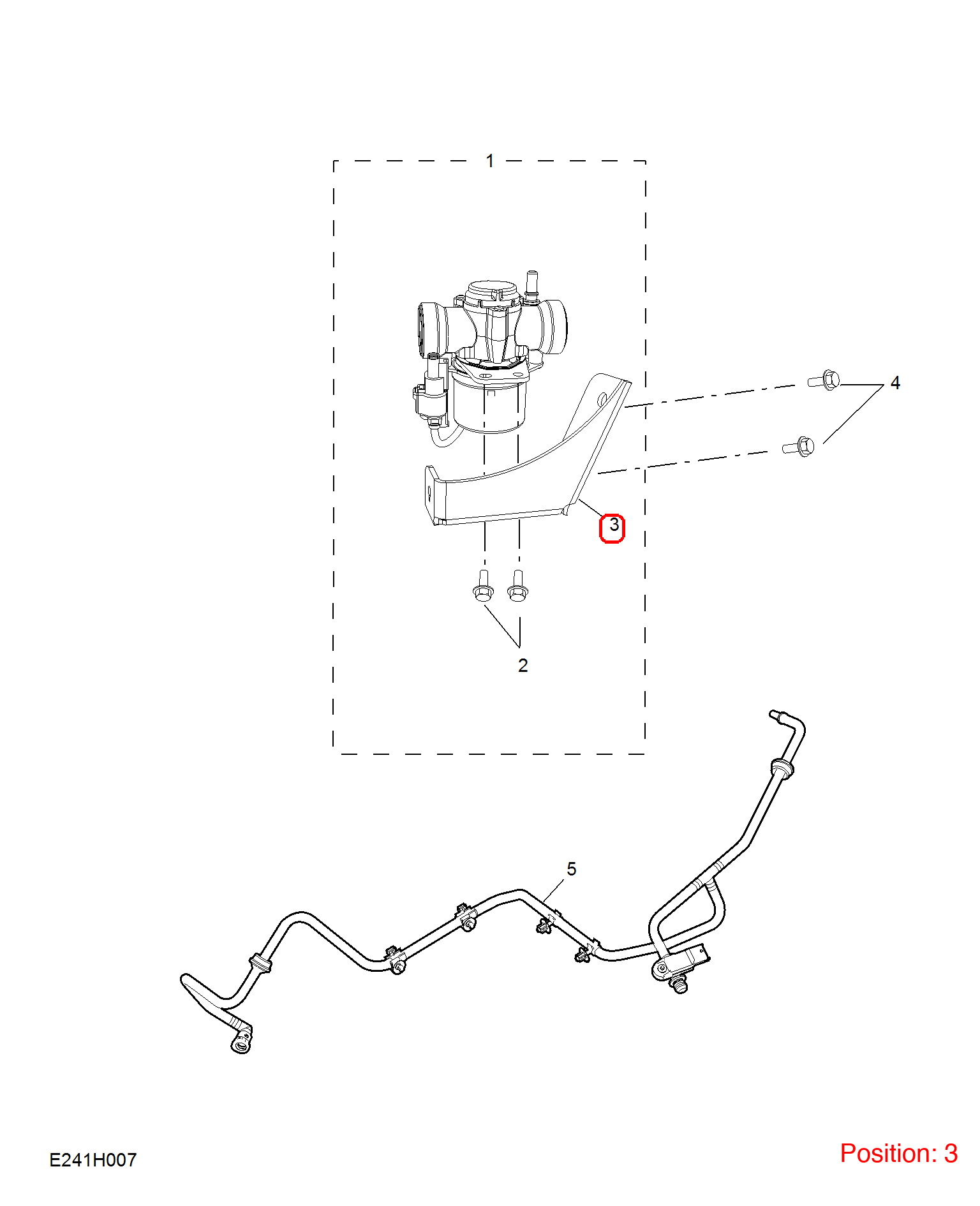 MG Vacuum pump bracket OEM 10123893 FOR MG6 10123893-MG_OEM
