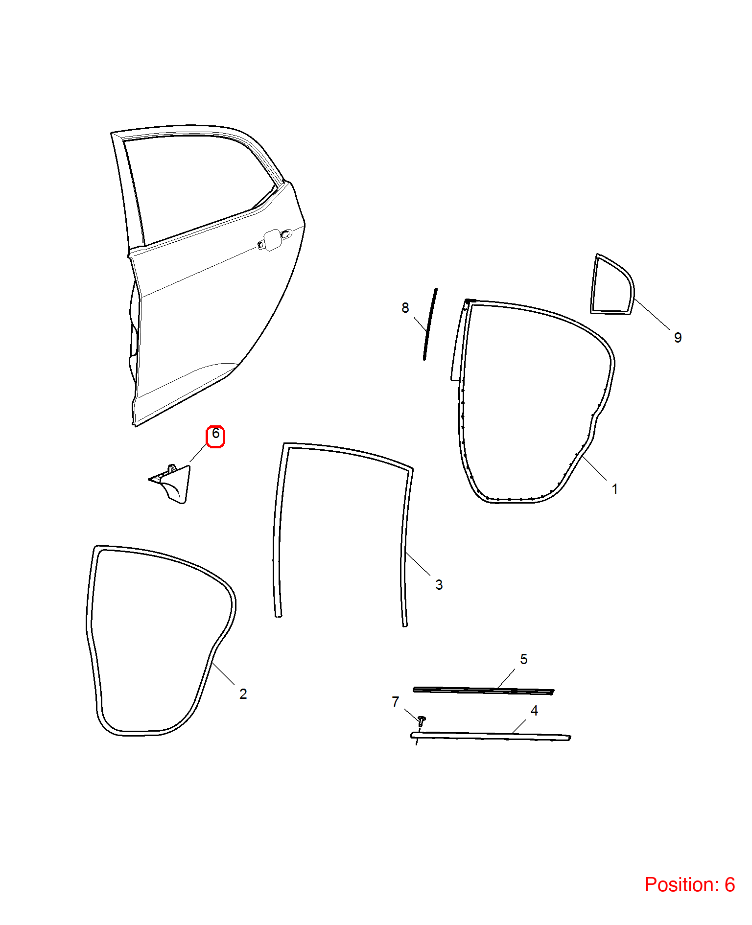 MG Trim cover OEM 10125125 10125125-MG_OEM