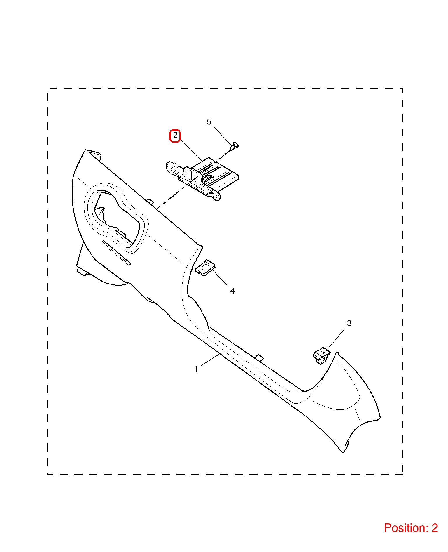MG STORAGE COMPARTMENT OEM 10126322 10126322-MG_OEM