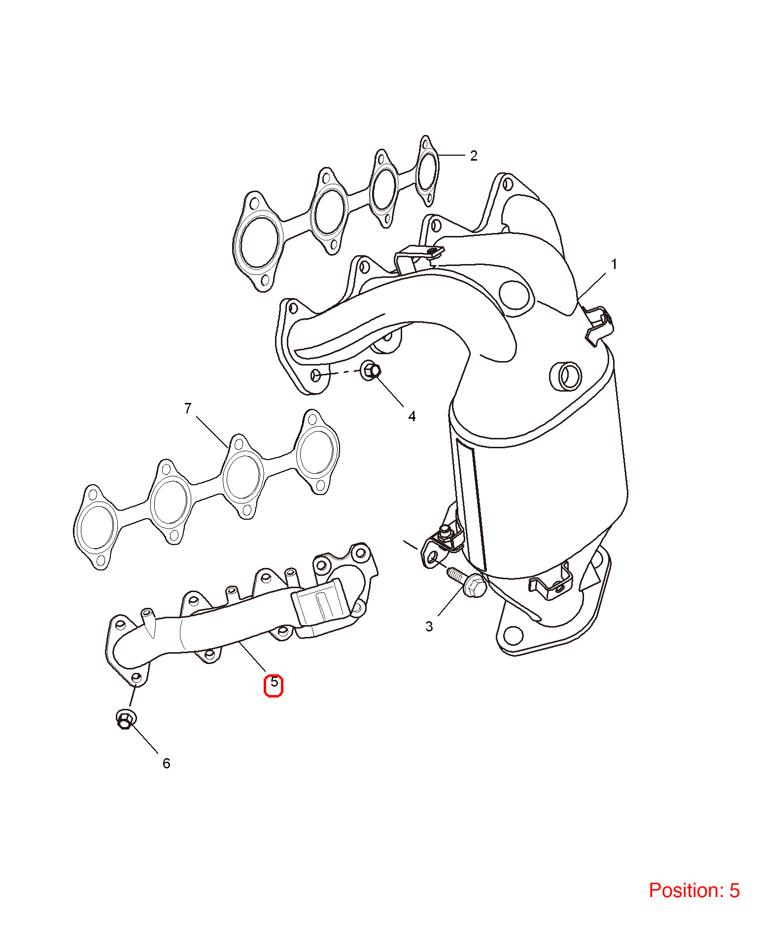 MG Exhaust manifold OEM 10128802 FOR MG350 MG5 10128802-MG_OEM