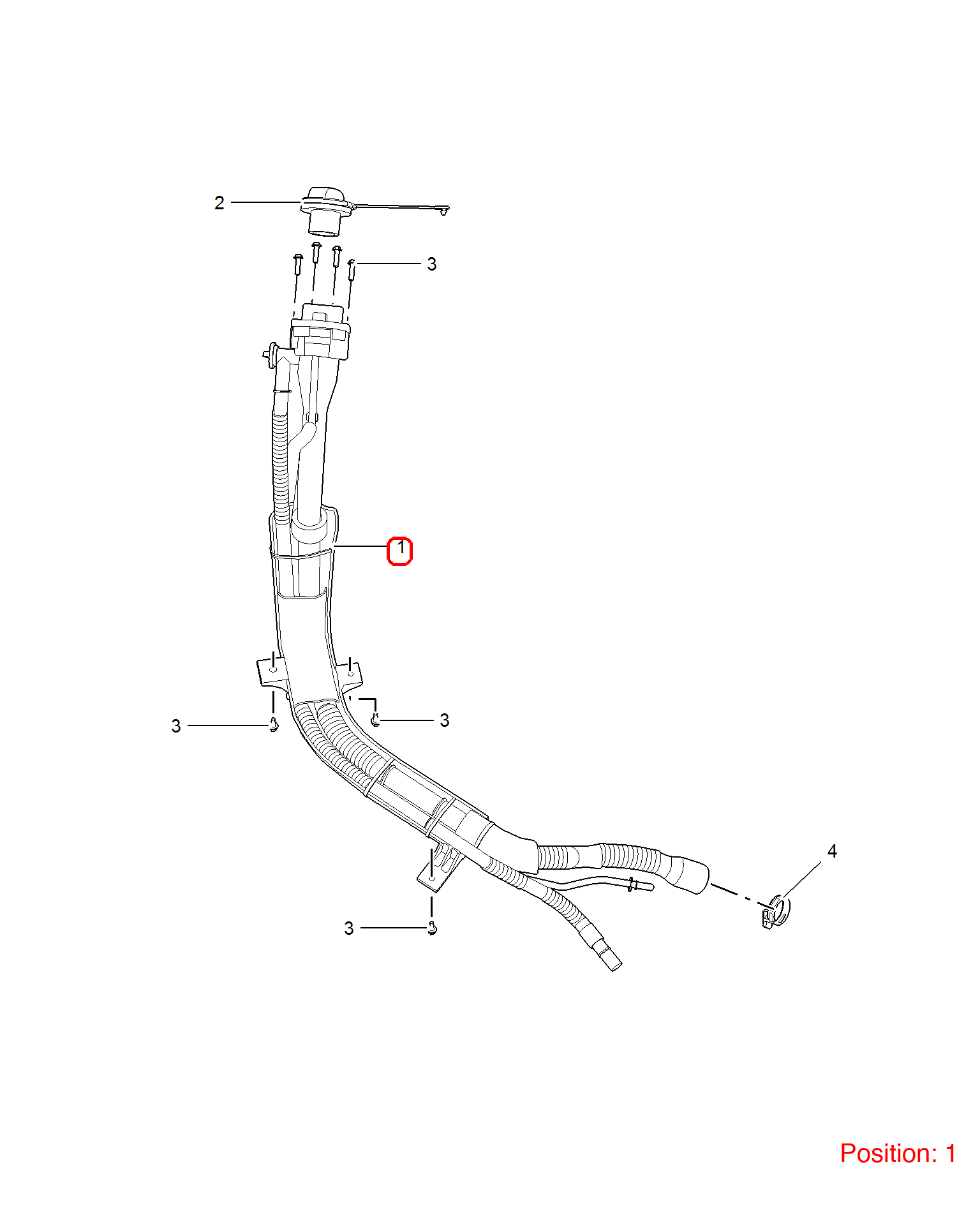 MG Fuel filling pipe OEM 10131411 FOR MG5 10131411-MG_OEM