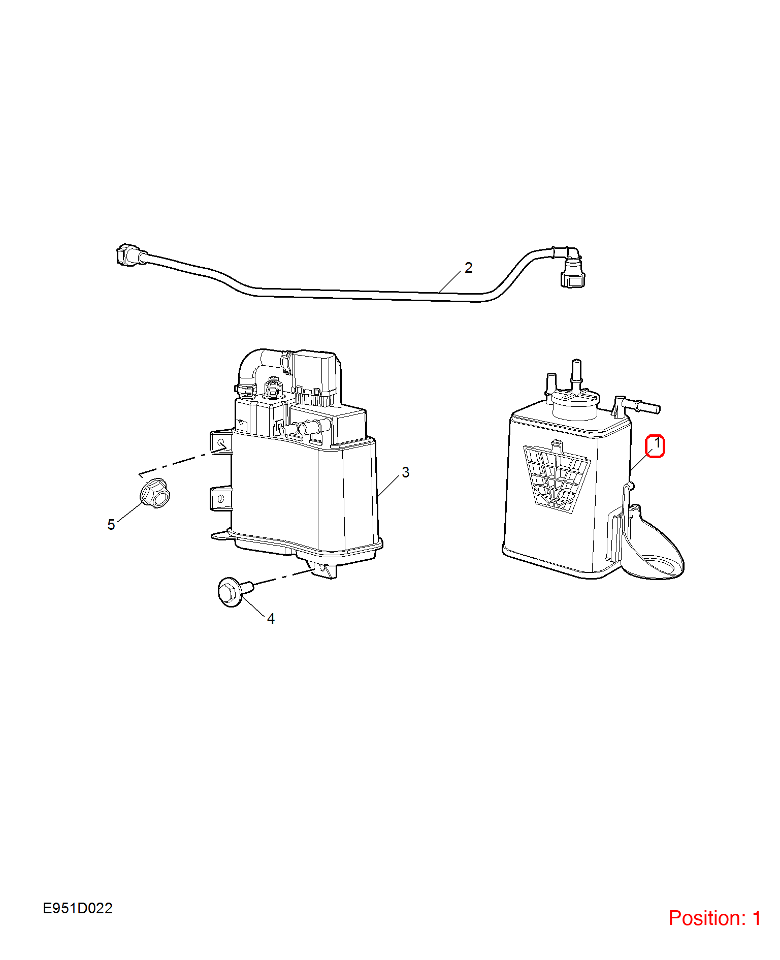 MG Activated carbon canister OEM 10131670 FOR MG5 MG6 10131670-MG_OEM