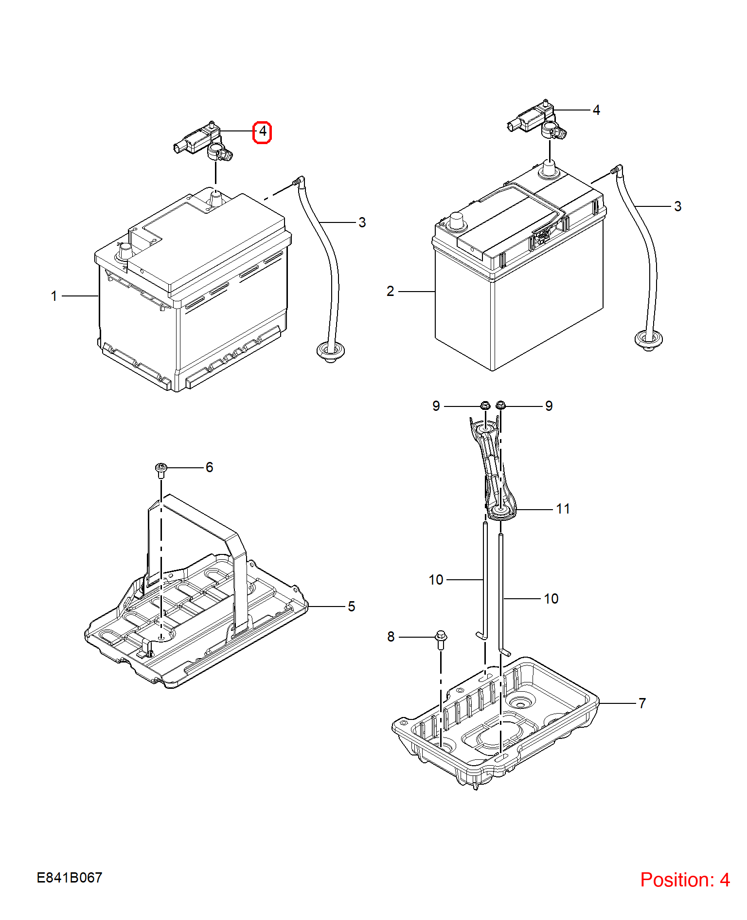 MG Battery sensor OEM 10132026 FOR MG5 MG350 10132026-MG_OEM