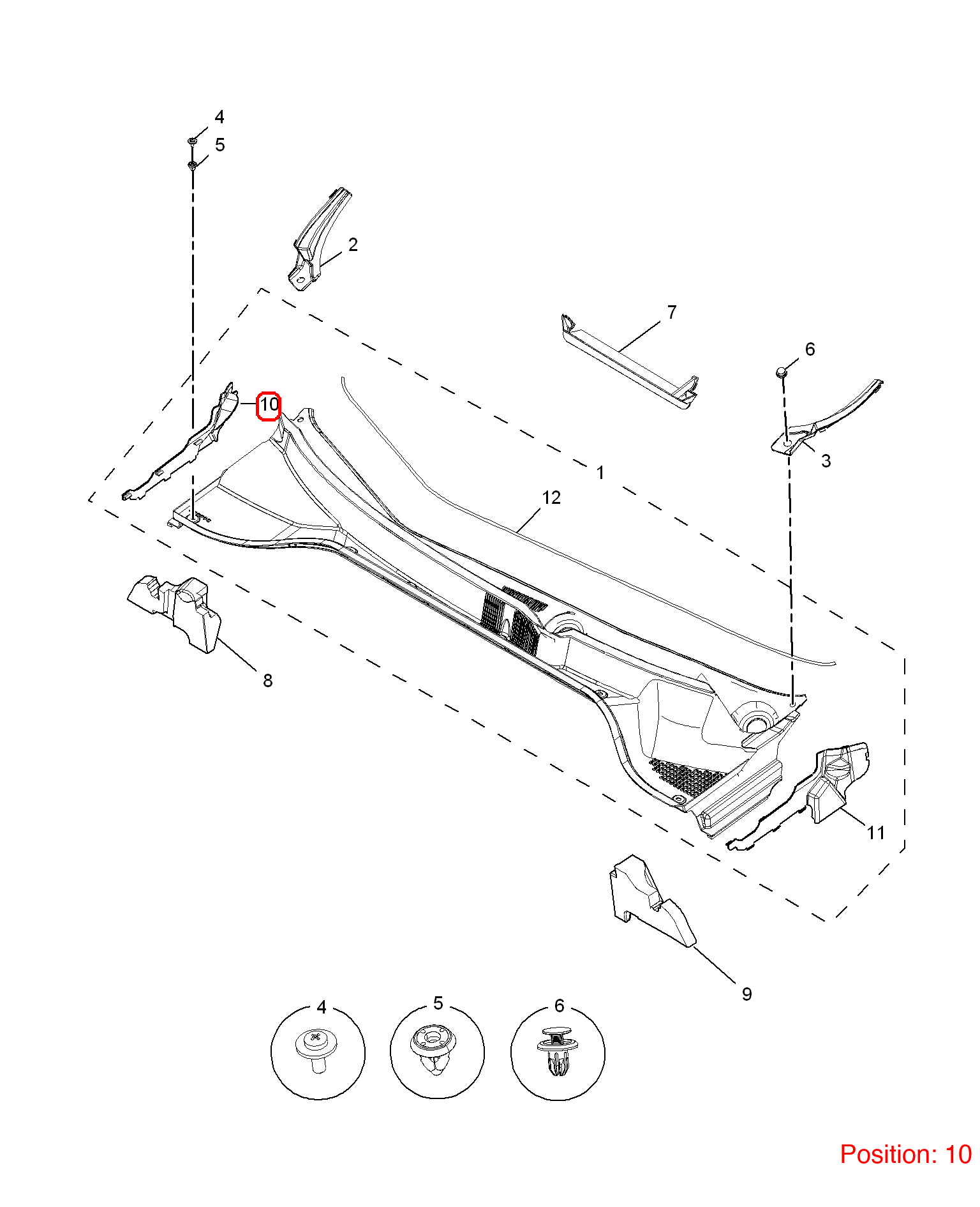 MG Rubber strip OEM 10135743 FOR MG350 10135743-MG_OEM