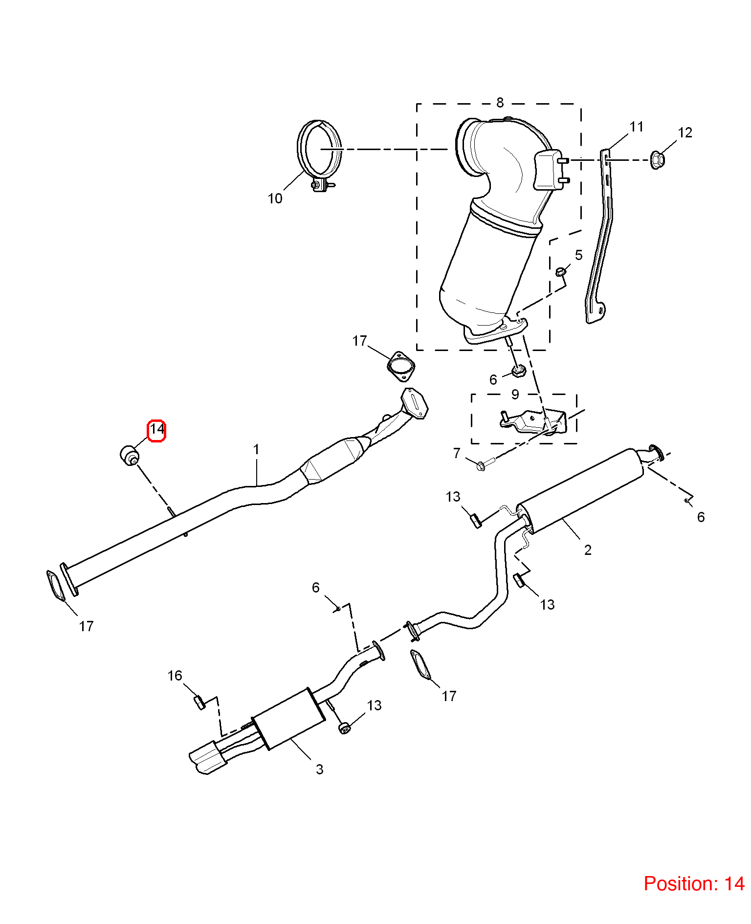 MG Exhaust pipe hanger OEM 10136394 10136394-MG_OEM