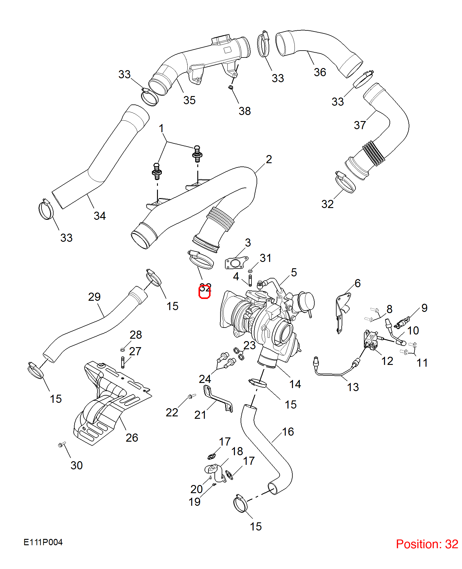 MG Clamp OEM 10137100 FOR MG5 MG350 10137100-MG_OEM