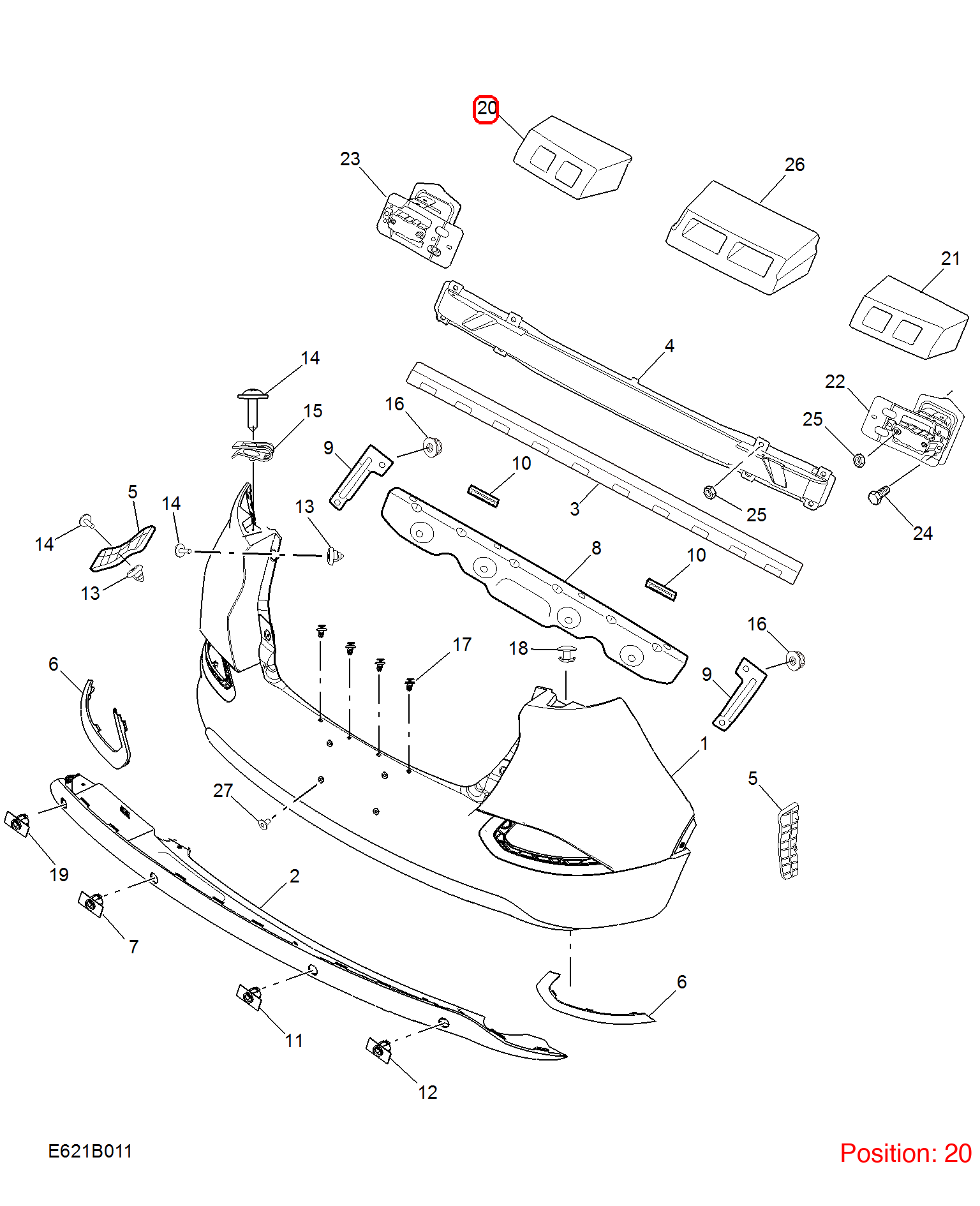 MG Bumper foam OEM 10137169 FOR MG 10137169-MG_OEM