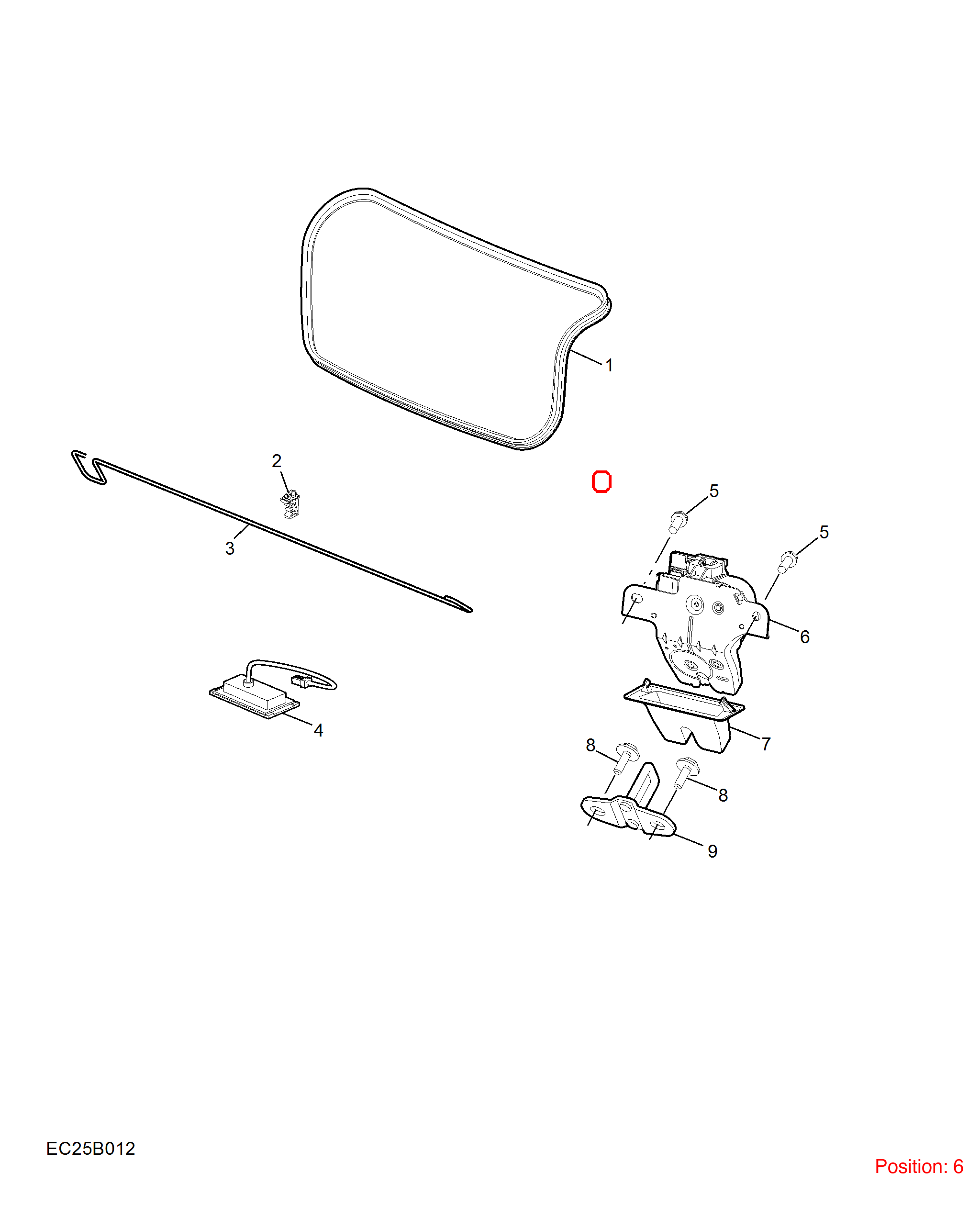 MG Trunk Lock Actuator OEM 10138086 FOR MG5 10138086-MG_OEM
