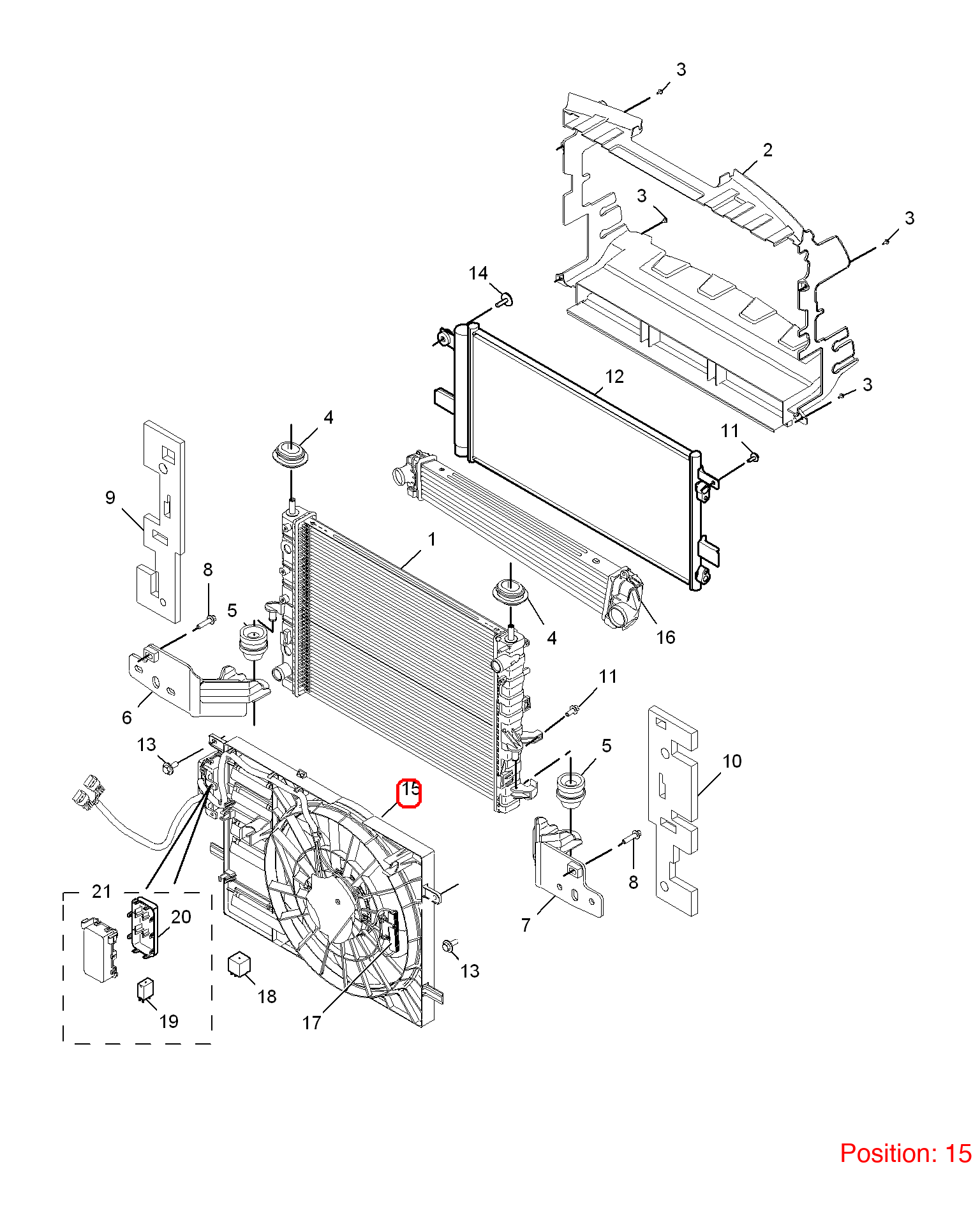MG Electric fan OEM 10138372 FOR MG6 MG550 10138372-MG_OEM