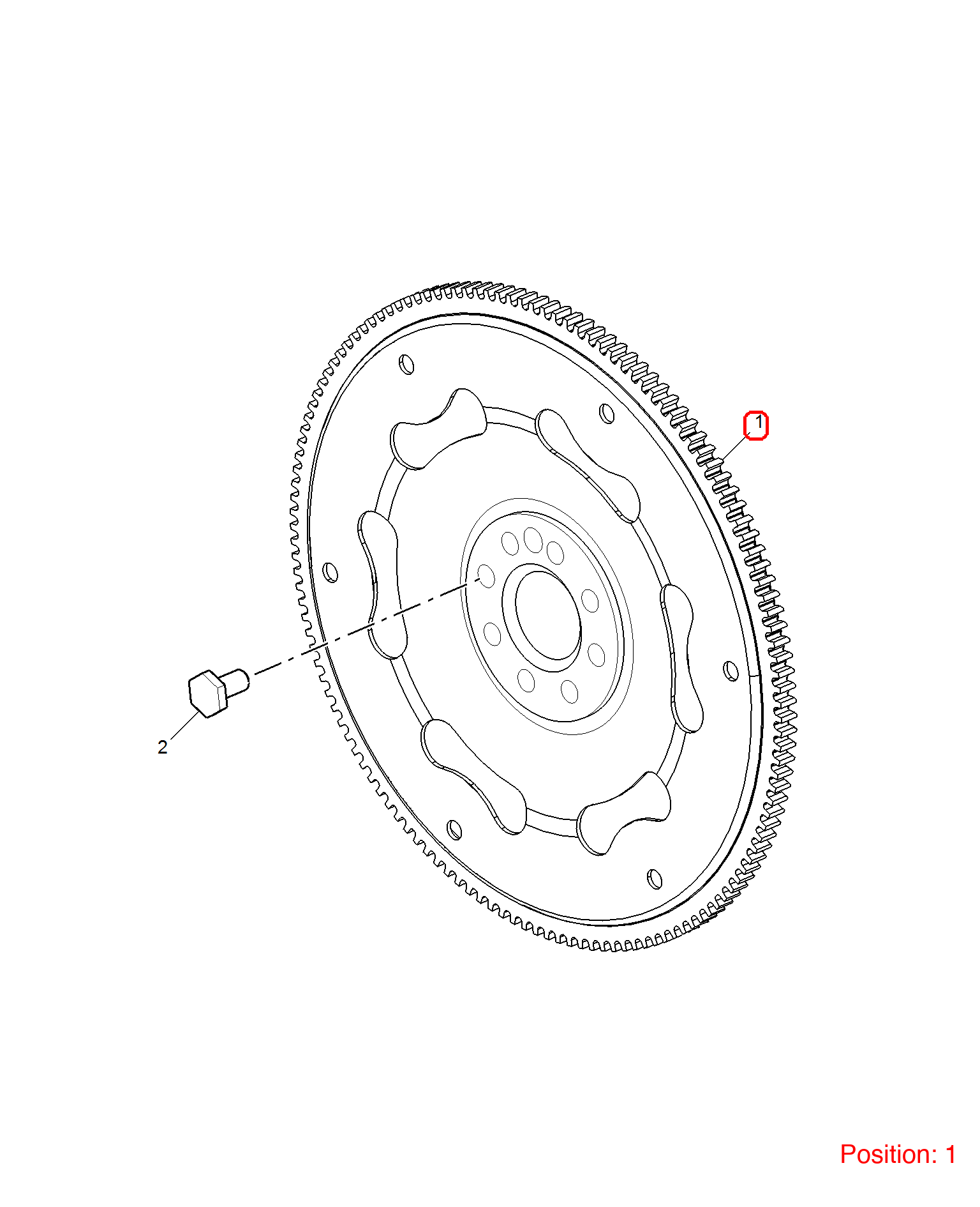 MG Flywheel OEM 10138724 FOR MG 10138724-MG_OEM