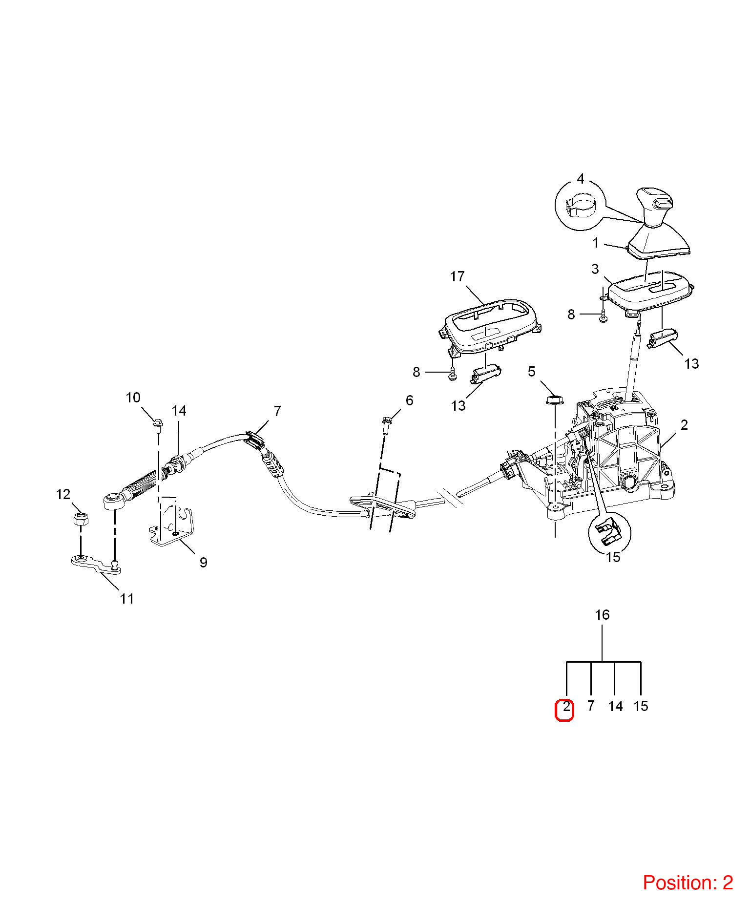 MG Gear shift lever OEM 10141261 FOR MG5 MG350 10141261-MG_OEM