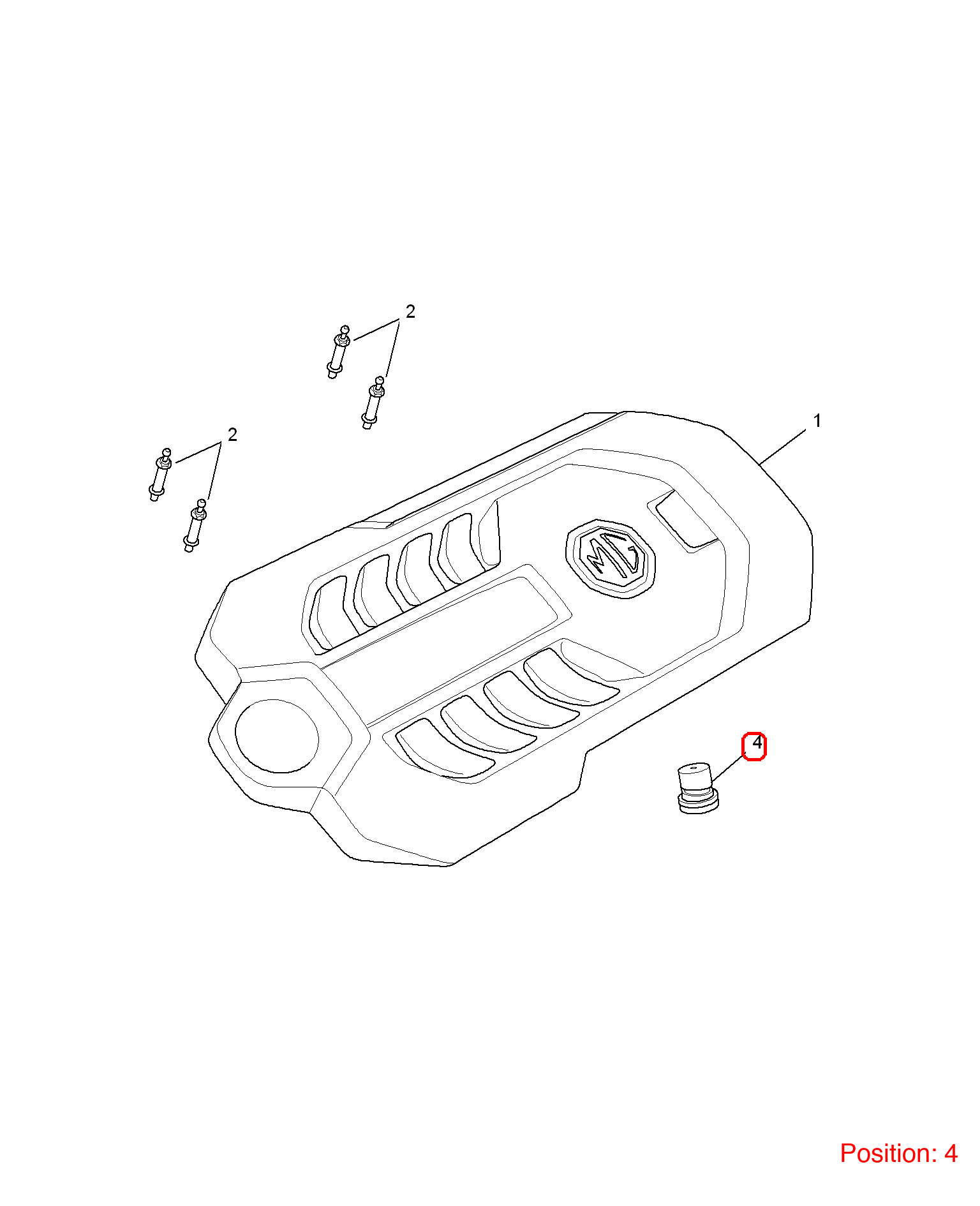 MG Rubber pad OEM 10141423 FOR MG RX5 10141423-MG_OEM