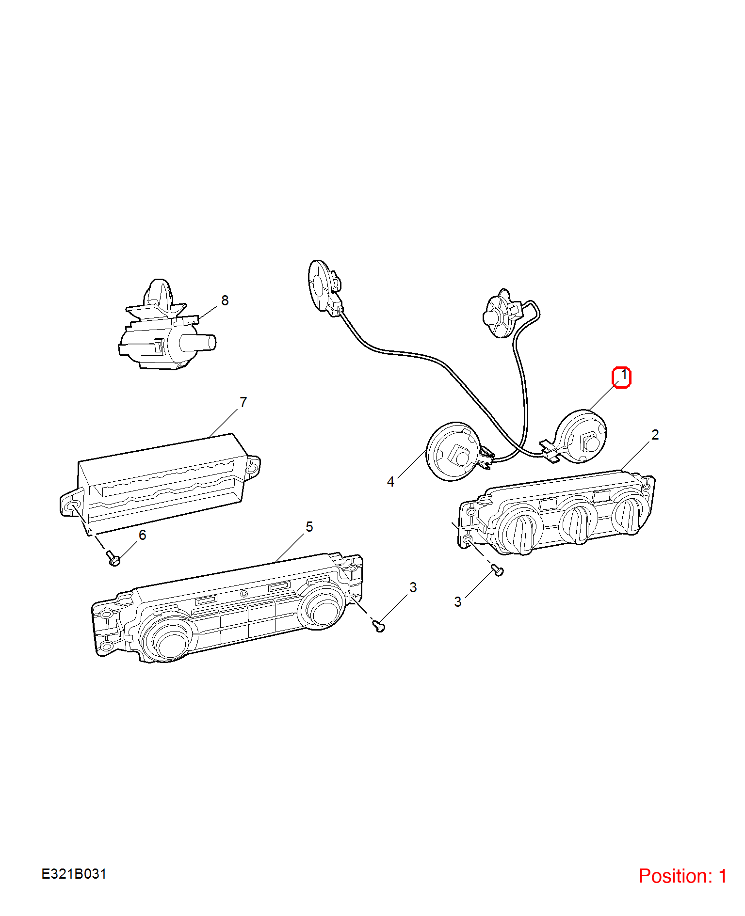 MG Air conditioning switch OEM 10141911 FOR MG3 MG 10141911-MG_OEM