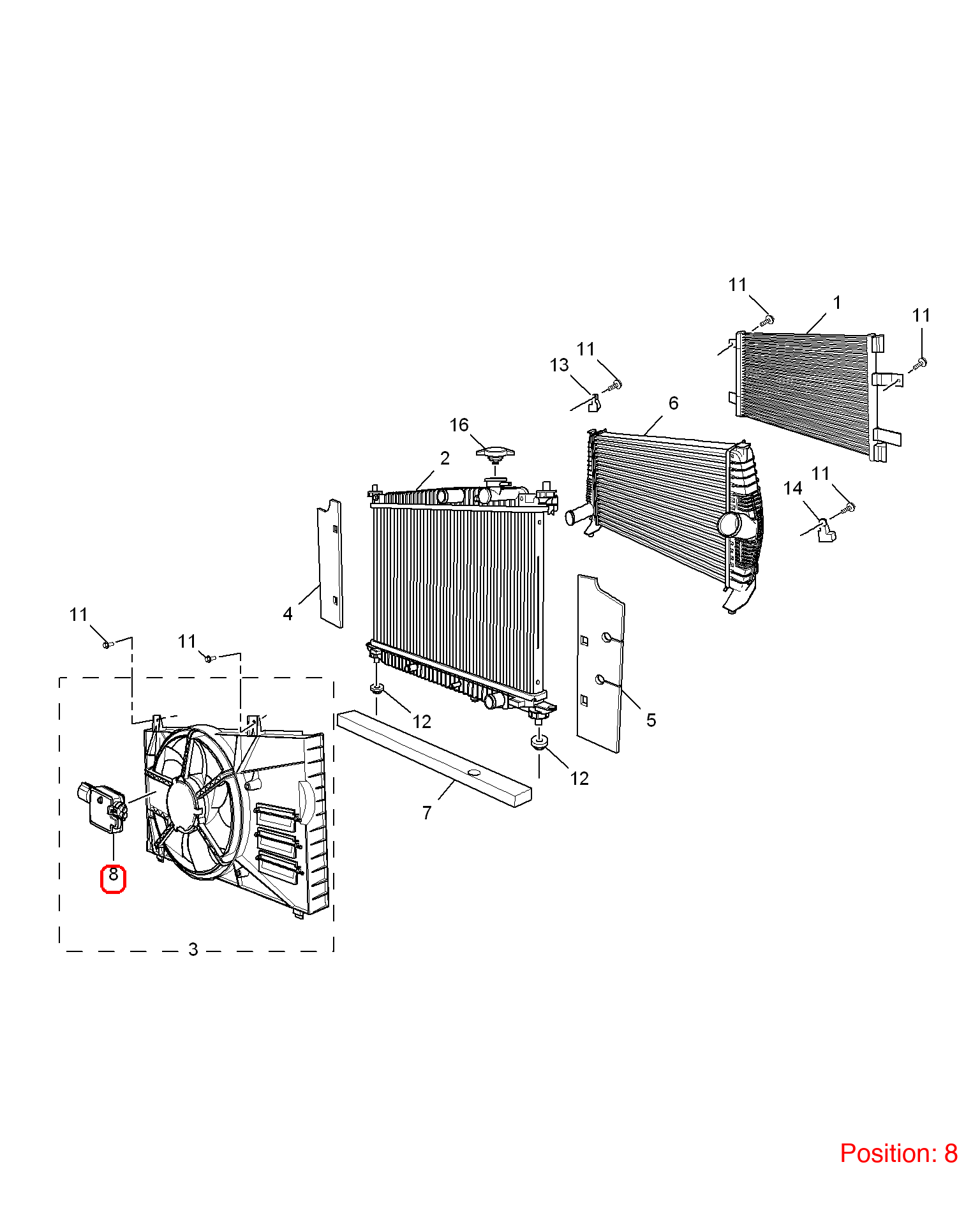 MG Fan computer OEM 10143396 FOR MG350 MG5 10143396-MG_OEM
