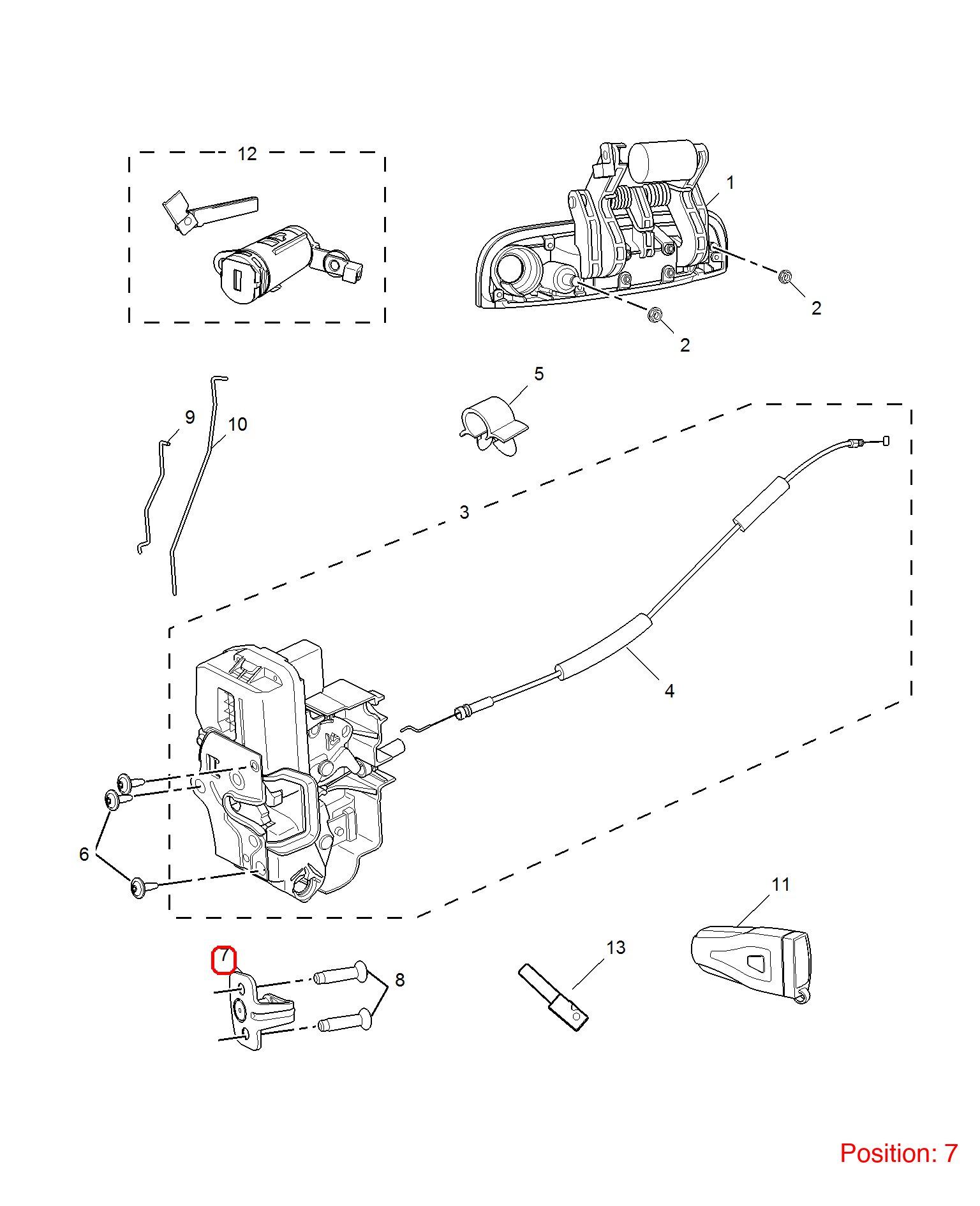 MG Door lock clip OEM 10144700 FOR MG350 MG5 MG 10144700-MG_OEM
