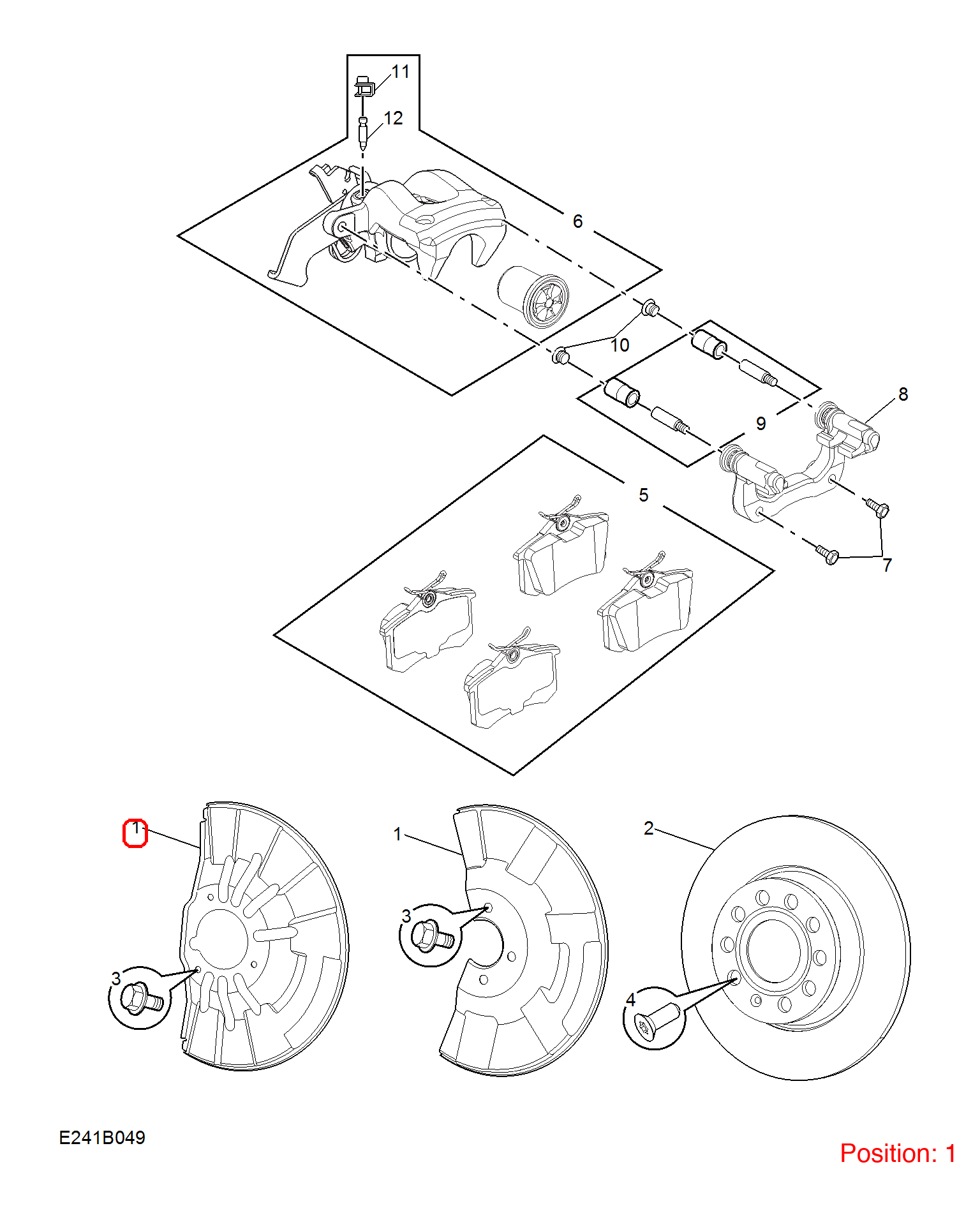 MG Brake shield OEM 10147654 FOR MG5 MG MG6 10147654-MG_OEM