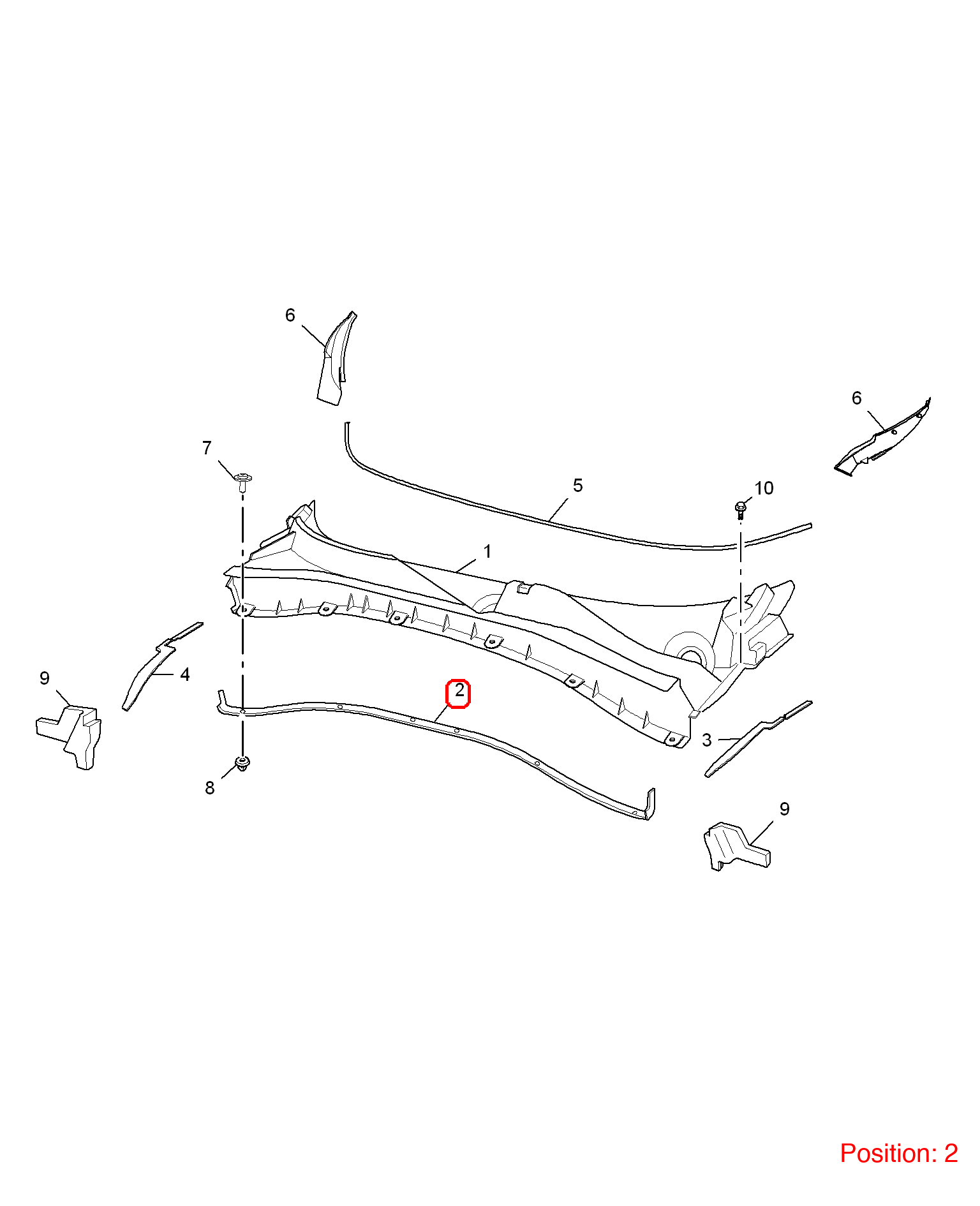 MG Rubber strip OEM 10150239 FOR MG 10150239-MG_OEM