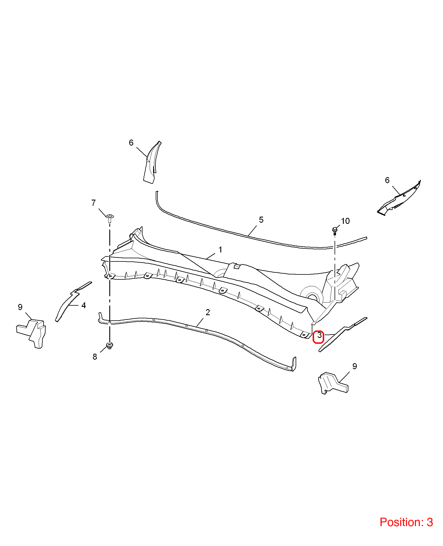 MG Rubber strip OEM 10150241 FOR MG 10150241-MG_OEM