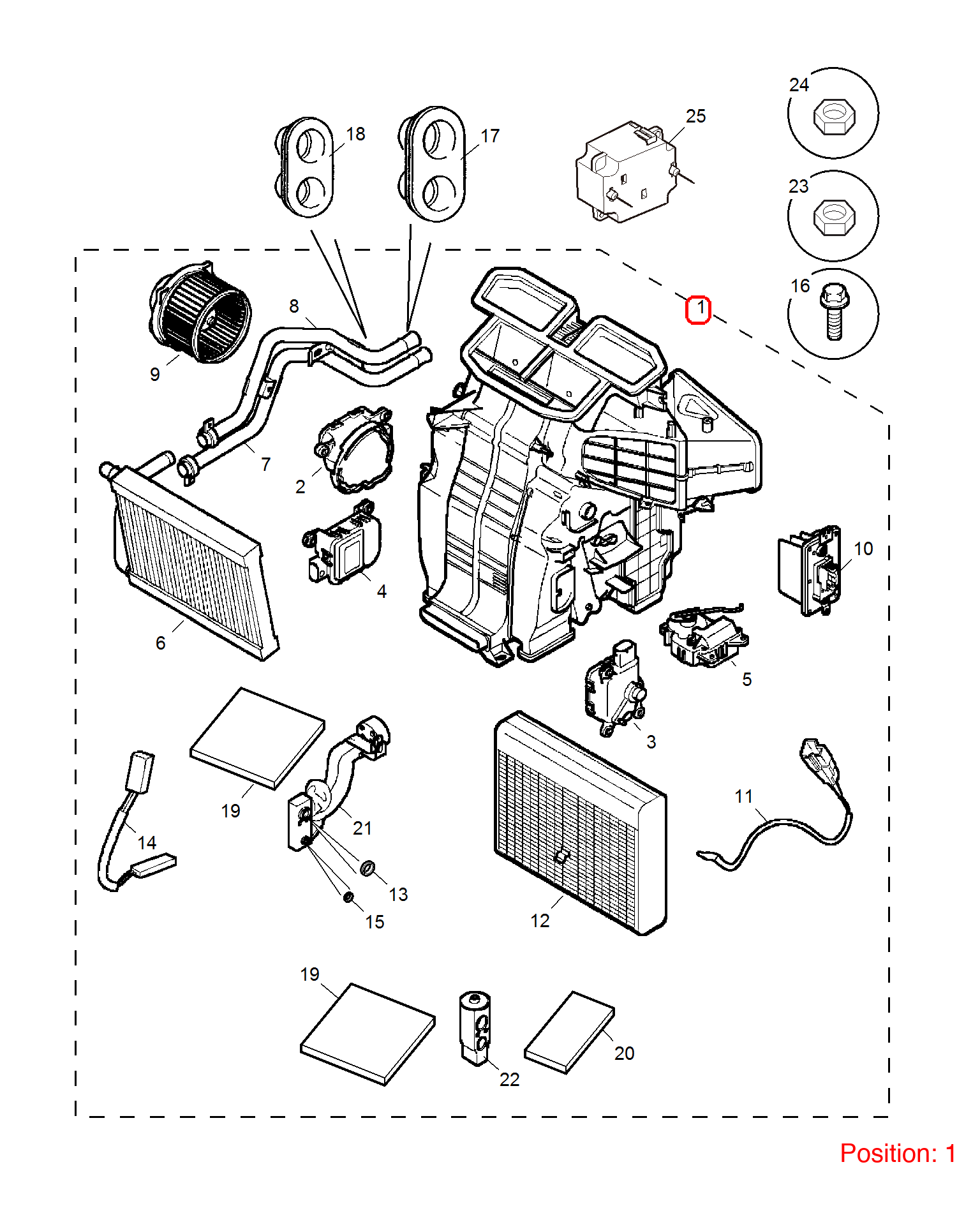 MG Evaporator assembly OEM 10150261 FOR MG6 10150261-MG_OEM