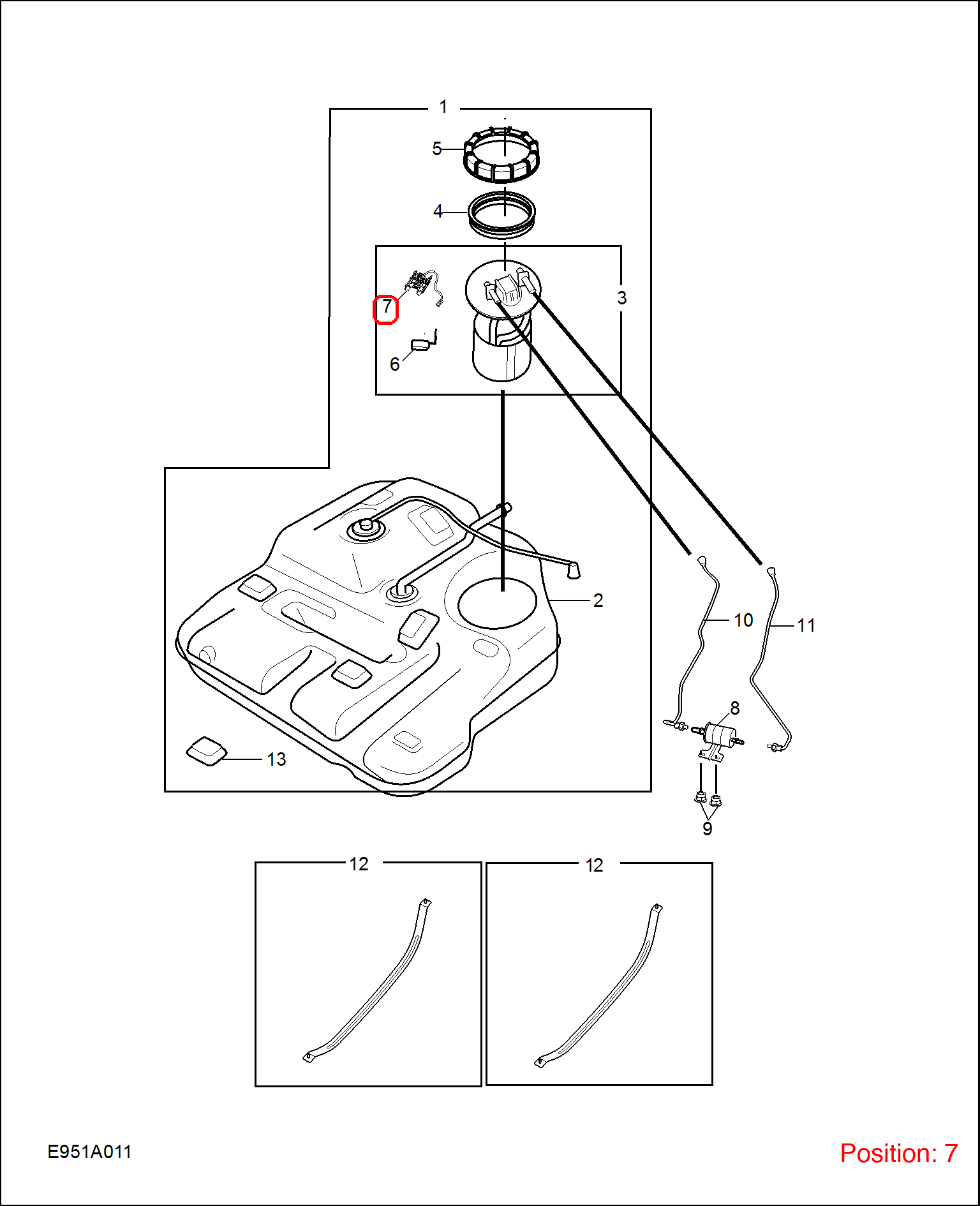 MG Fuel Level Sensor OEM 10153949 FOR MG RX5 10153949-MG_OEM