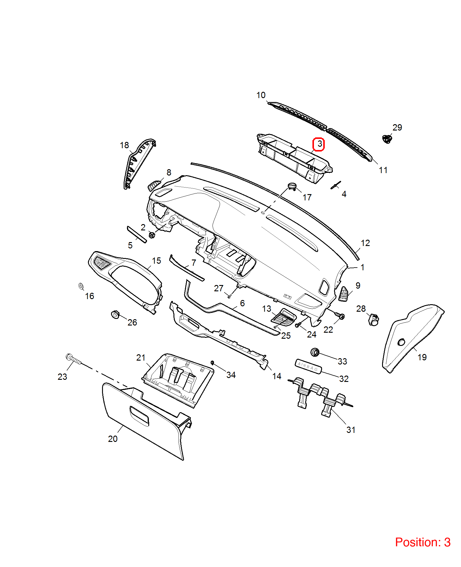 MG Air conditioning duct OEM 10153951 10153951-MG_OEM