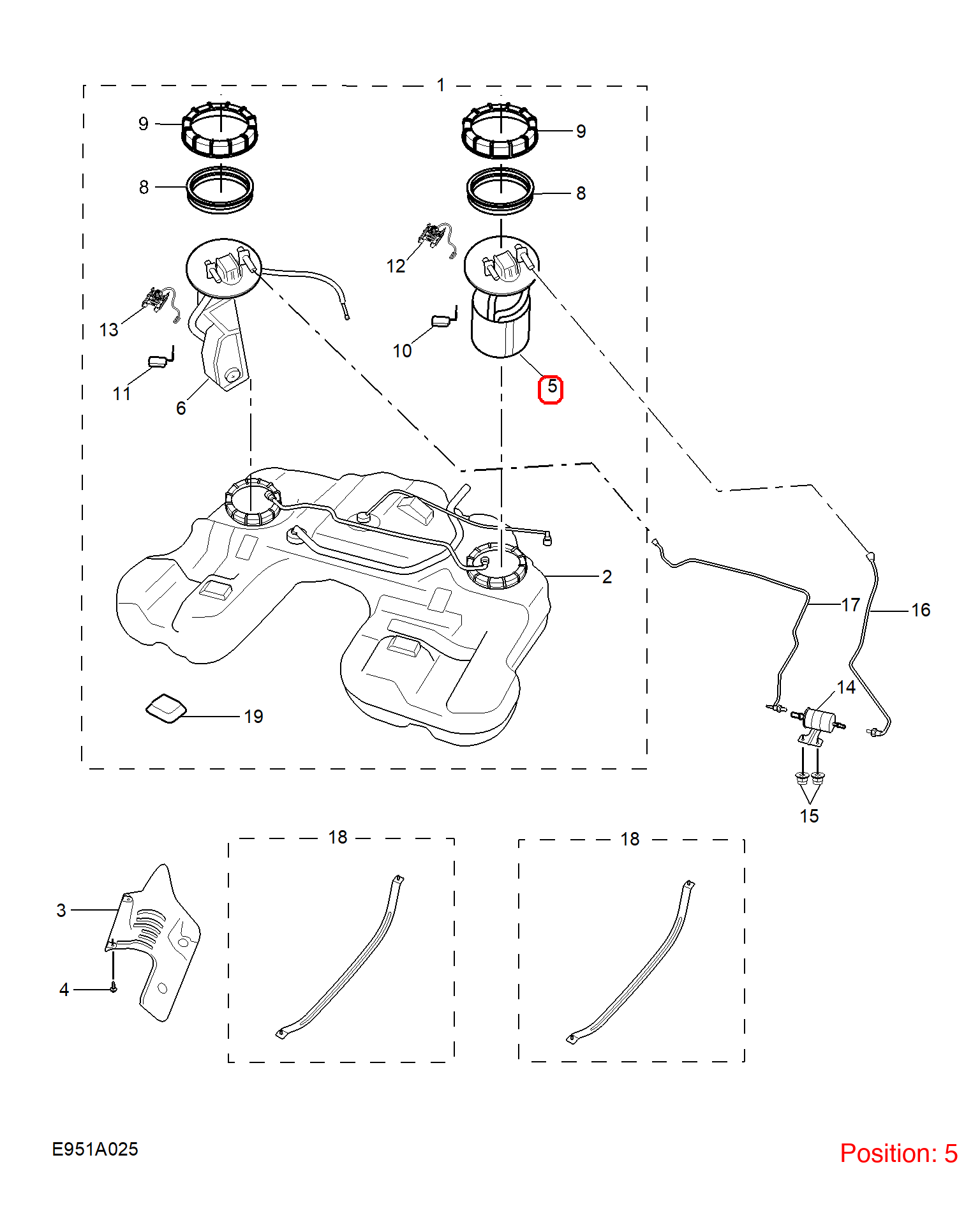 MG Fuel pump assembly OEM 10153958 FOR MG RX5 10153958-MG_OEM