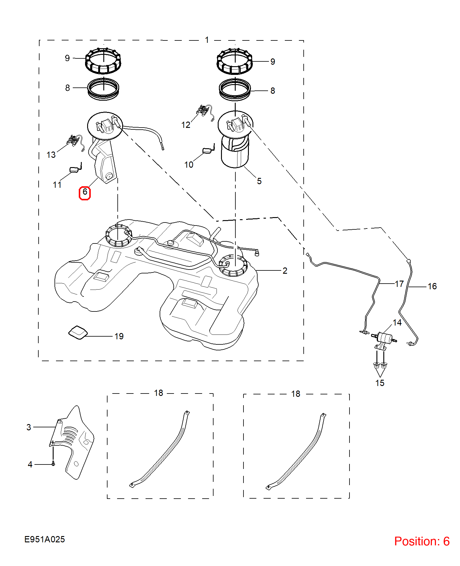MG Fuel pump assembly OEM 10153961 FOR MG RX5 10153961-MG_OEM