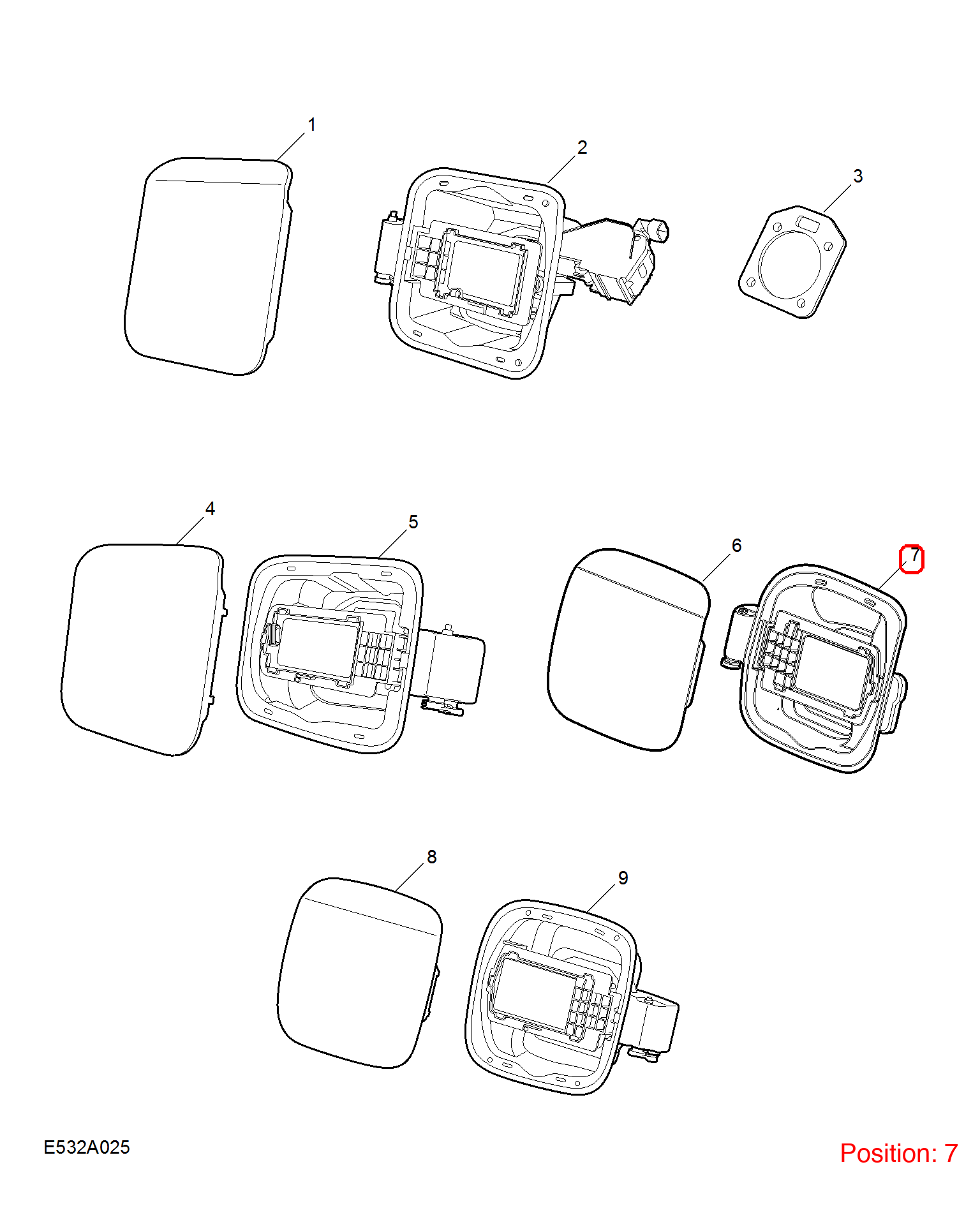 MG Fuel tank cap base OEM 10154314 FOR MG6 10154314-MG_OEM