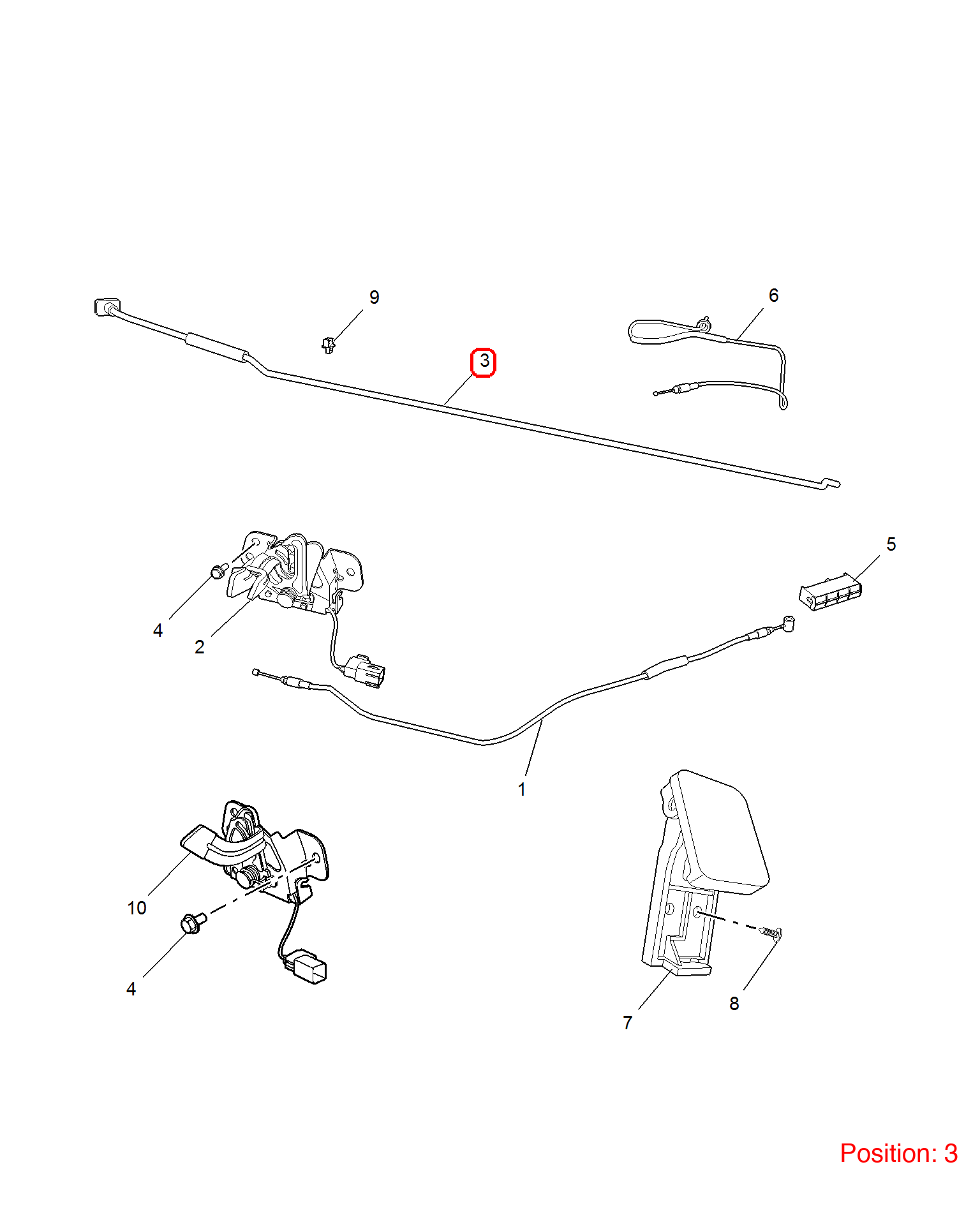 MG Hood Lift Support OEM 10155381 FOR MG5 MG6 10155381-MG_OEM
