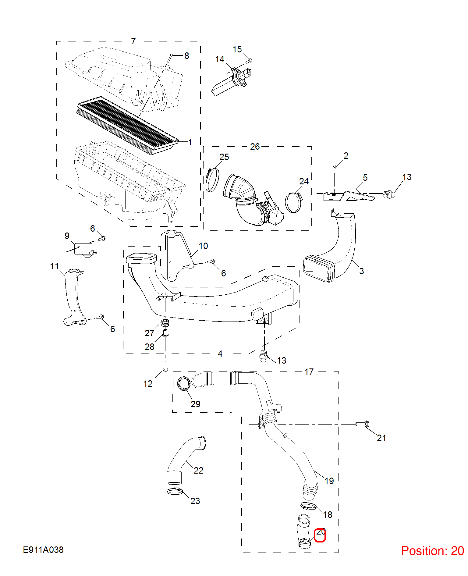 MG Turbocharger pipe OEM 10156221 10156221-MG_OEM