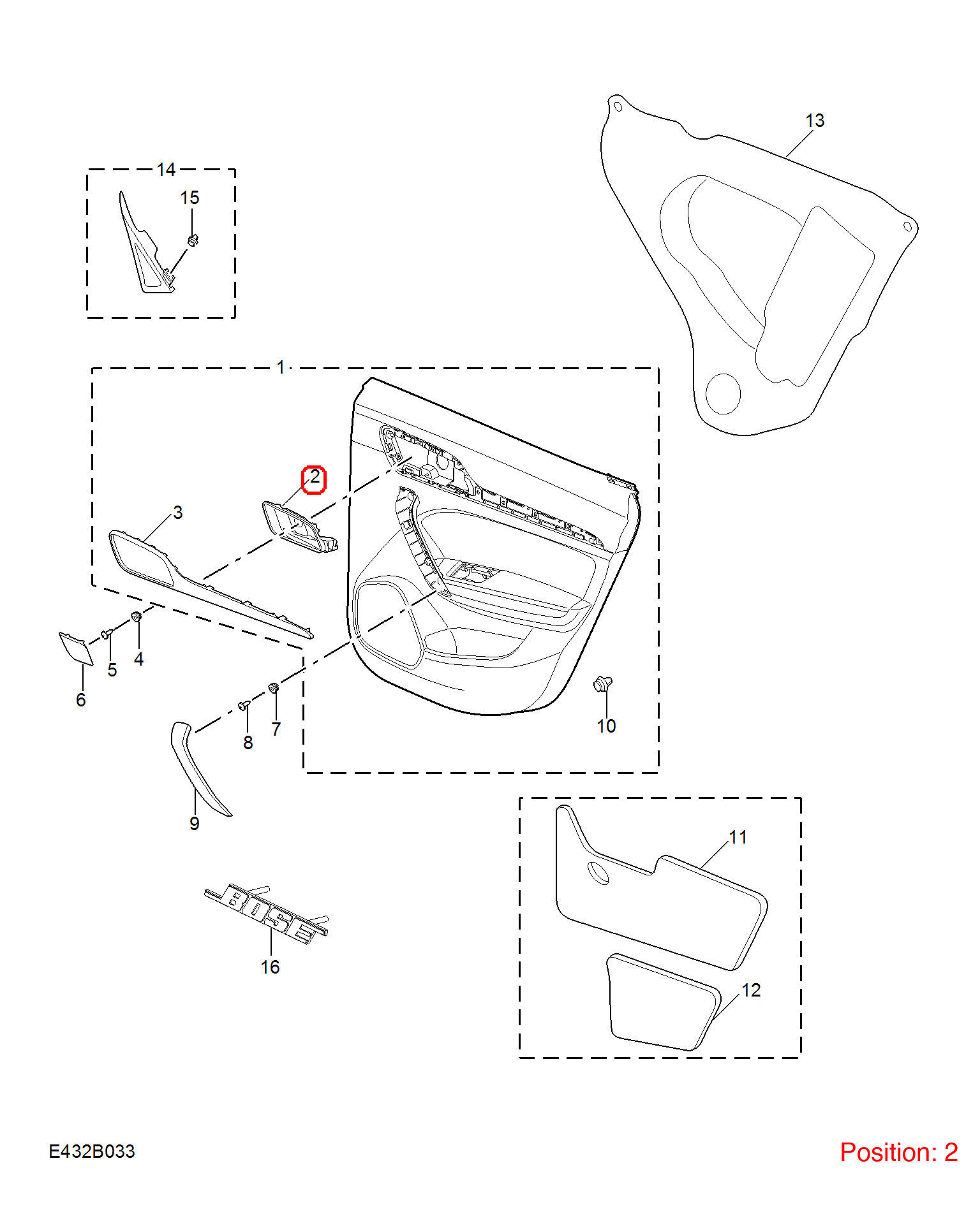 MG Door handle OEM 10156752PXD FOR RX5 MG6 10156752PXD-MG_OEM