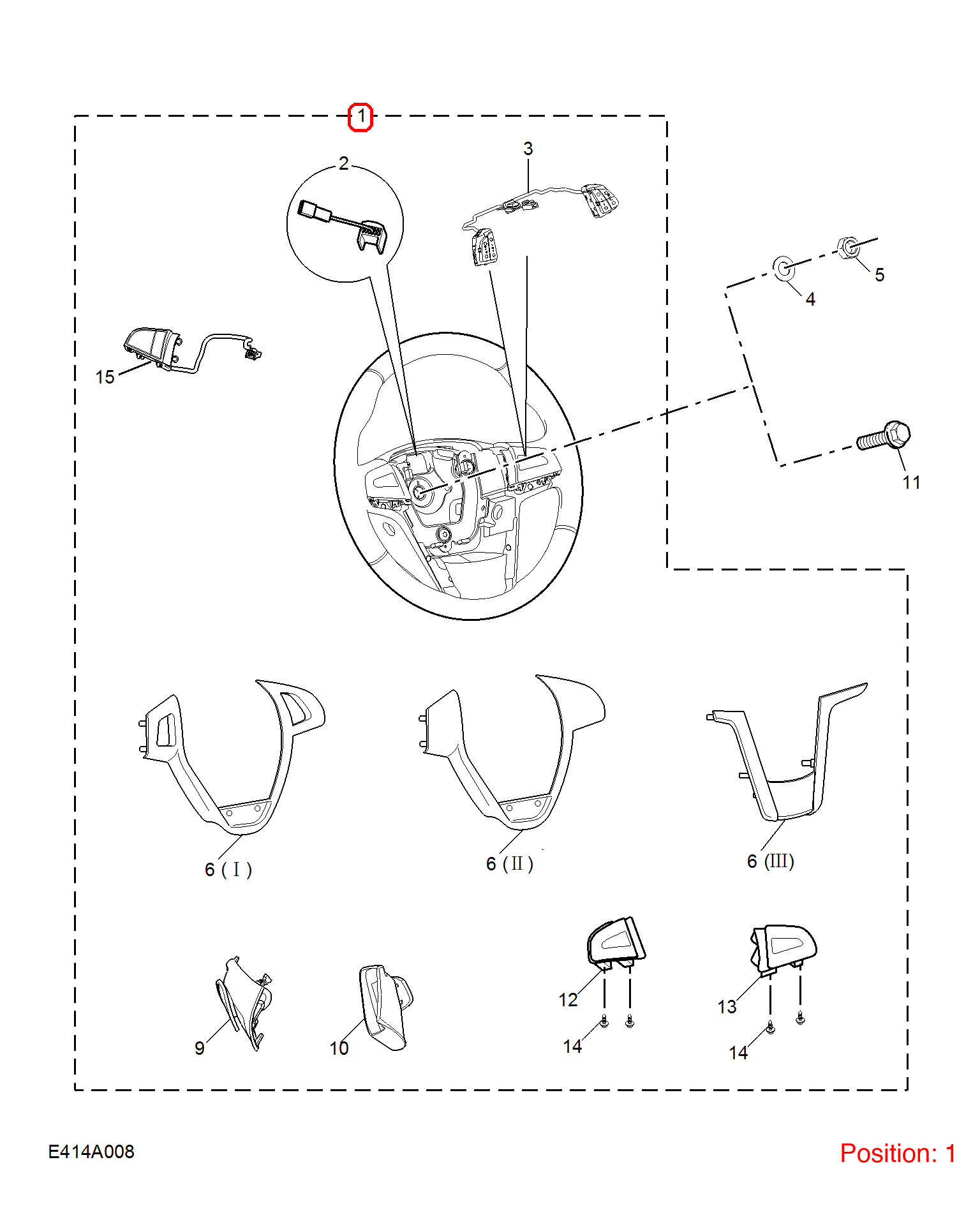 MG Steering wheel OEM 10157406 FOR MG5 10157406-MG_OEM