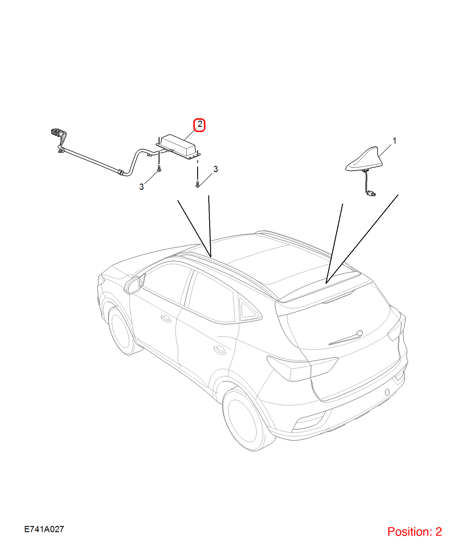 MG Phone antenna OEM 10159906 FOR MG 10159906-MG_OEM