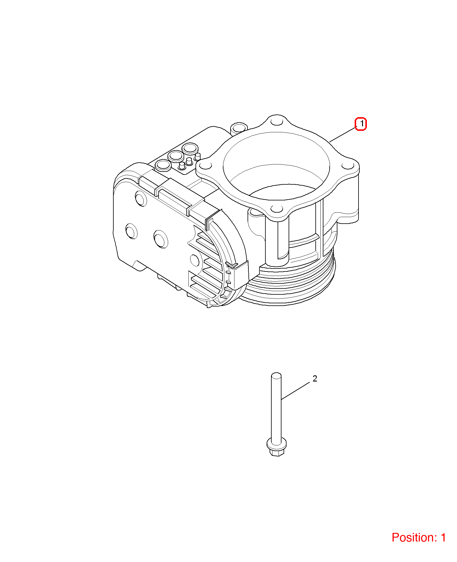MG Throttle body OEM 10165143 FOR MG RX5 RX8 10165143-MG_OEM