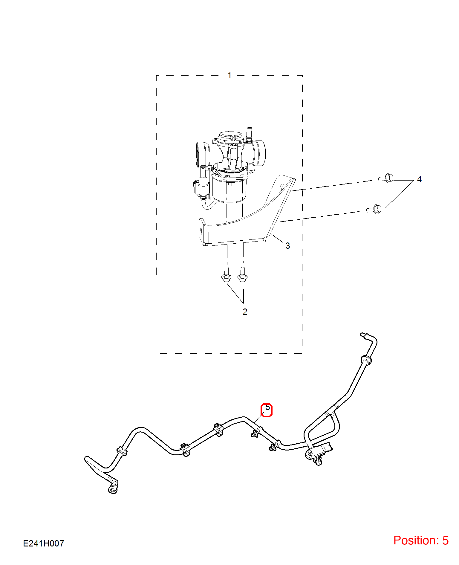MG Brake vacuum hose OEM 10165994 FOR MG6 10165994-MG_OEM
