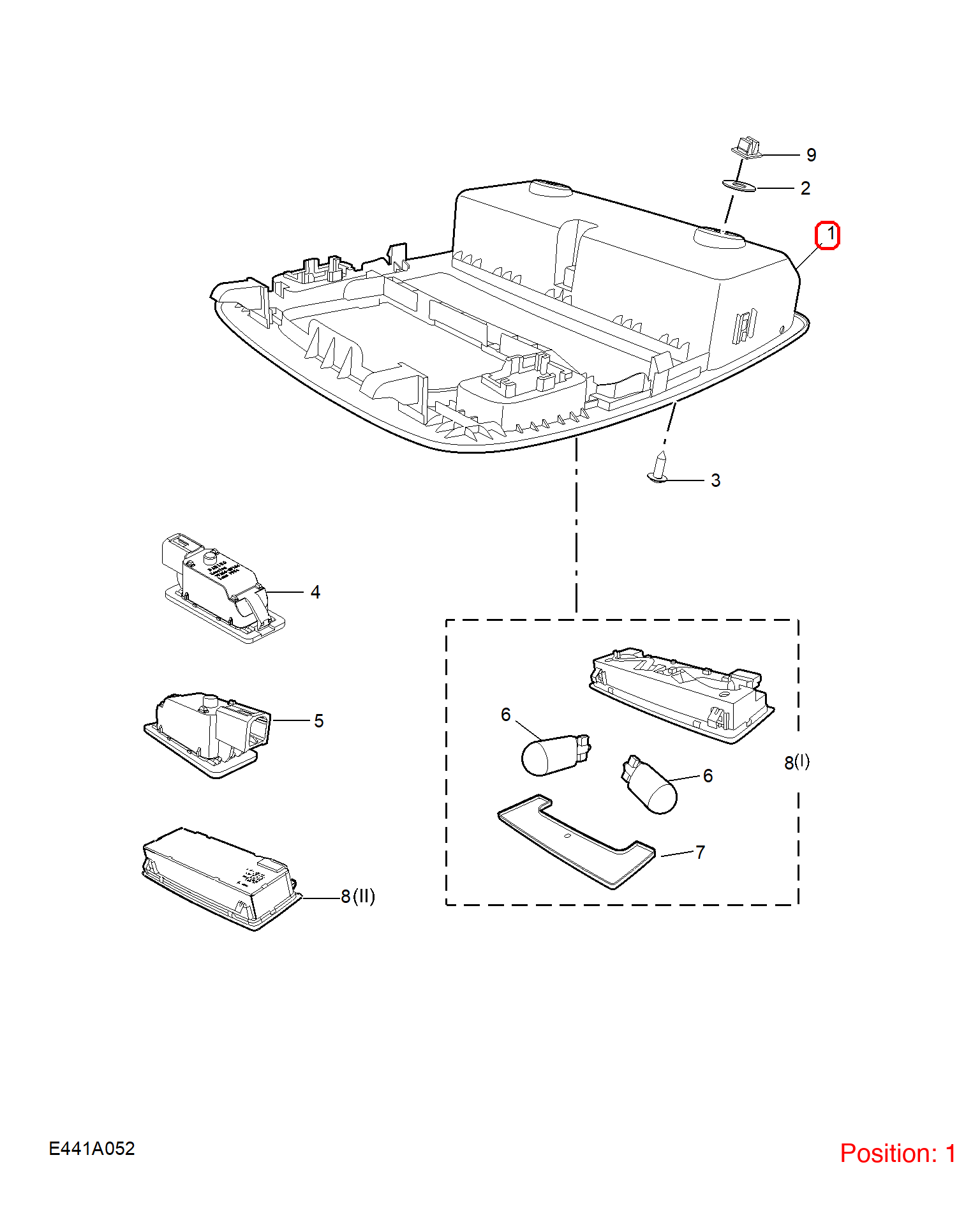 MG Roof control panel OEM 10167369AMM FOR MG MG5 RX8 10167369AMM-MG_OEM