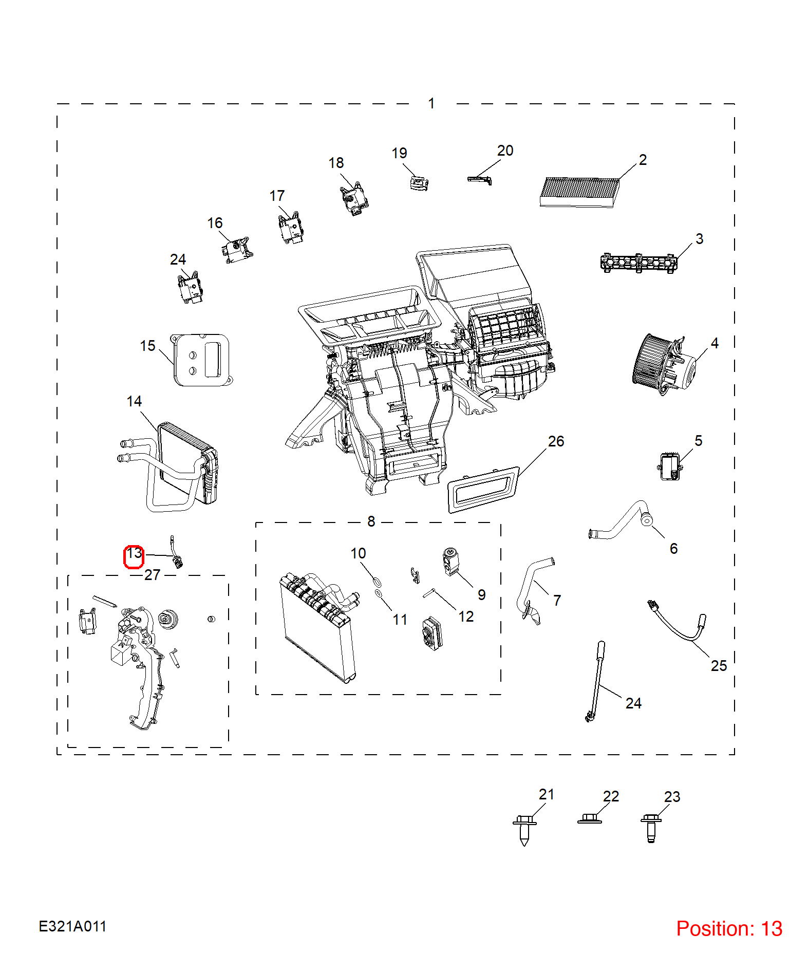 MG Air conditioning temperature sensor OEM 10170444 FOR MG RX5 10170444-MG_OEM