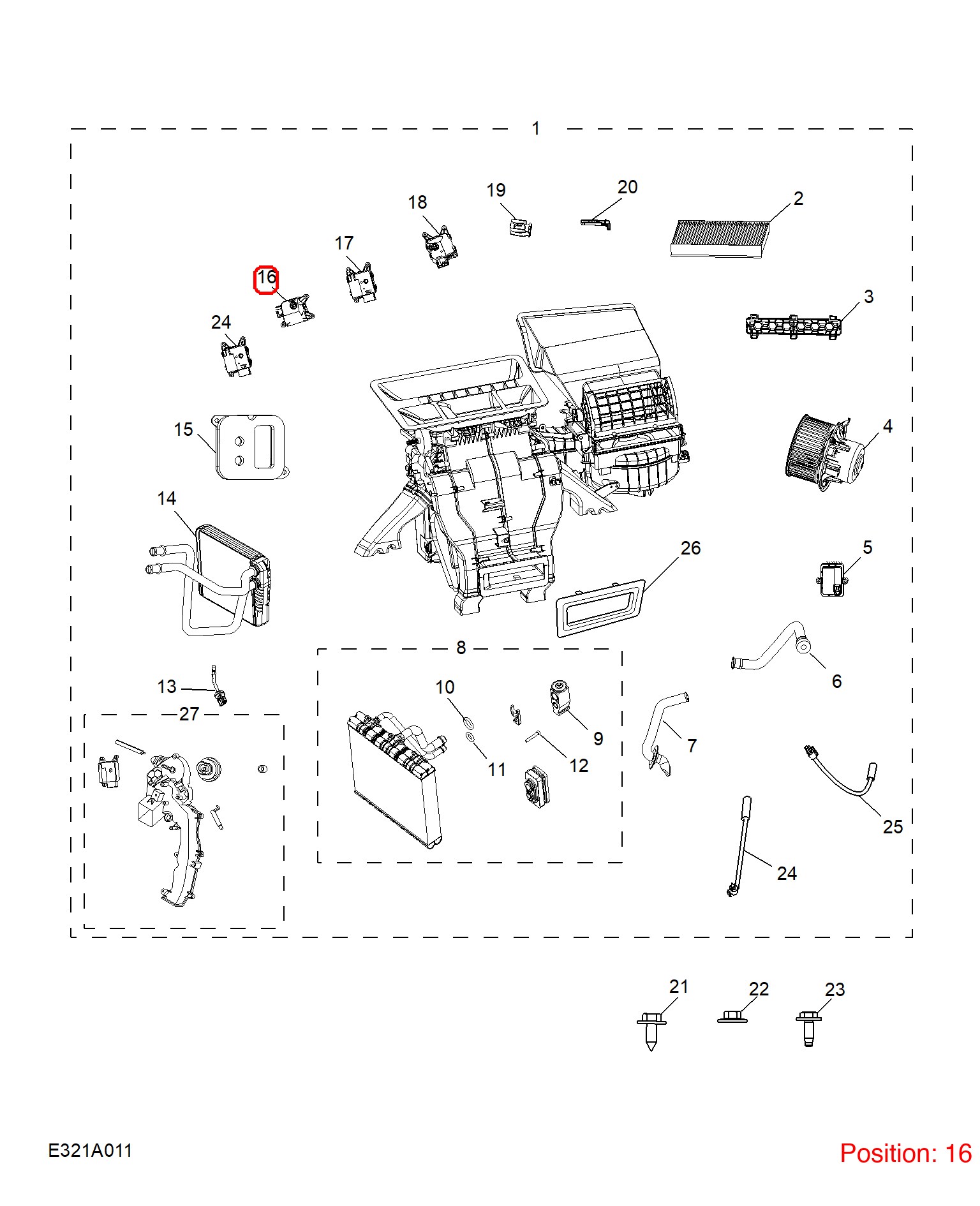 MG A/C Heater Actuator OEM 10170449 FOR MG RX5 10170449-MG_OEM