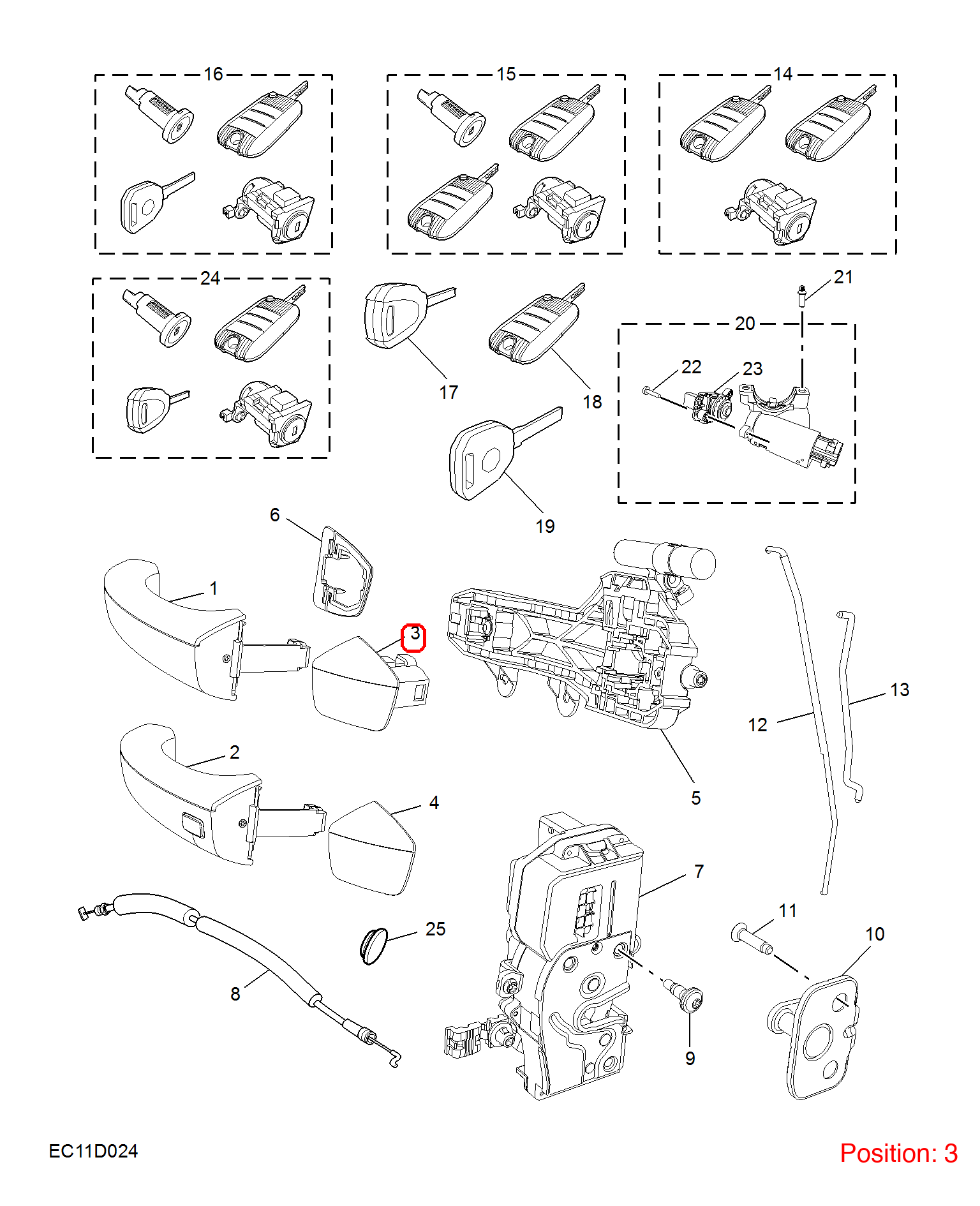 MG Outer door handle cover OEM 10178566SPRP FOR RX5 MG MG5 RX8 MG6 10178566SPRP-MG_OEM