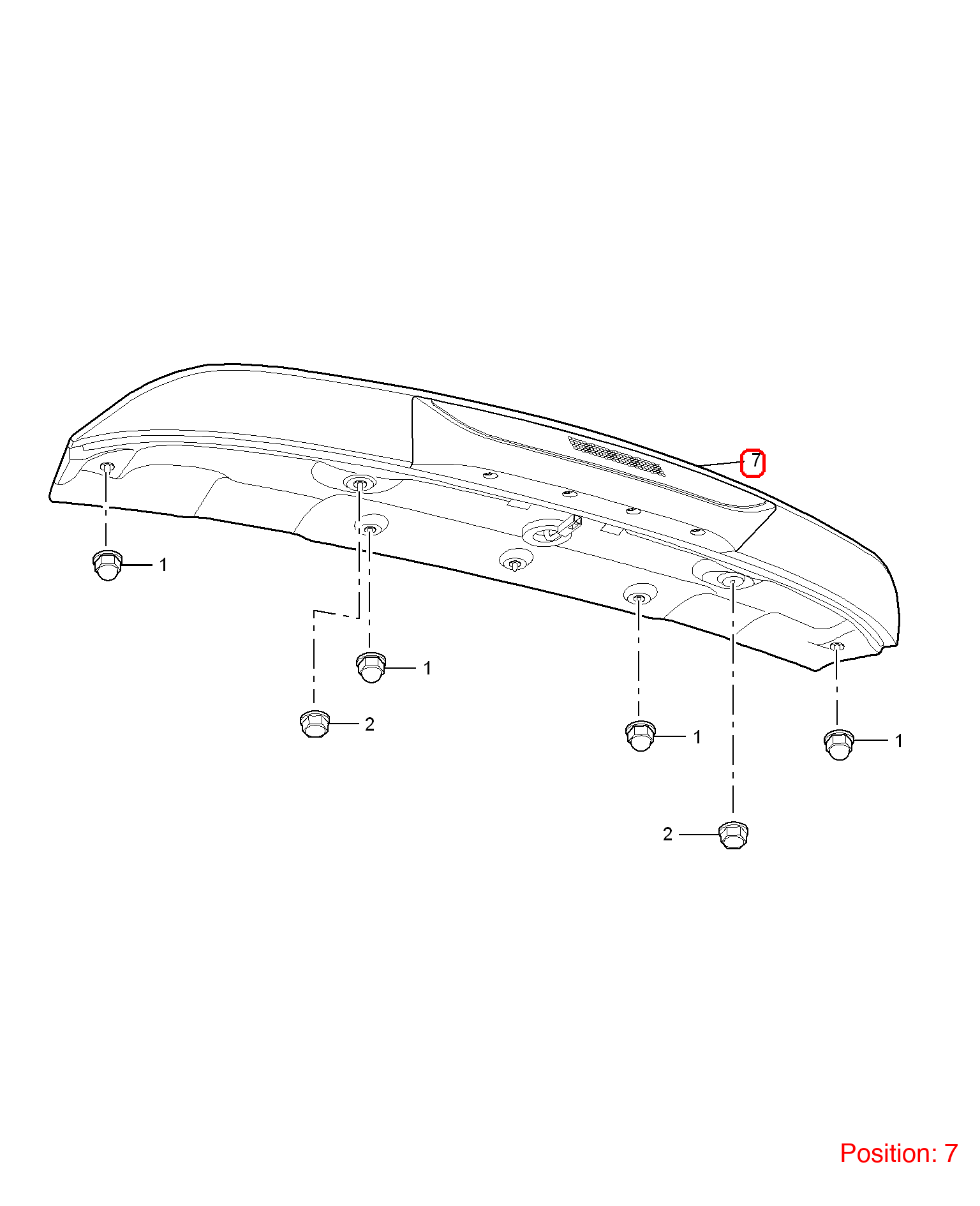 MG Tailgate spoiler OEM 10179118 FOR MG5 10179118-MG_OEM