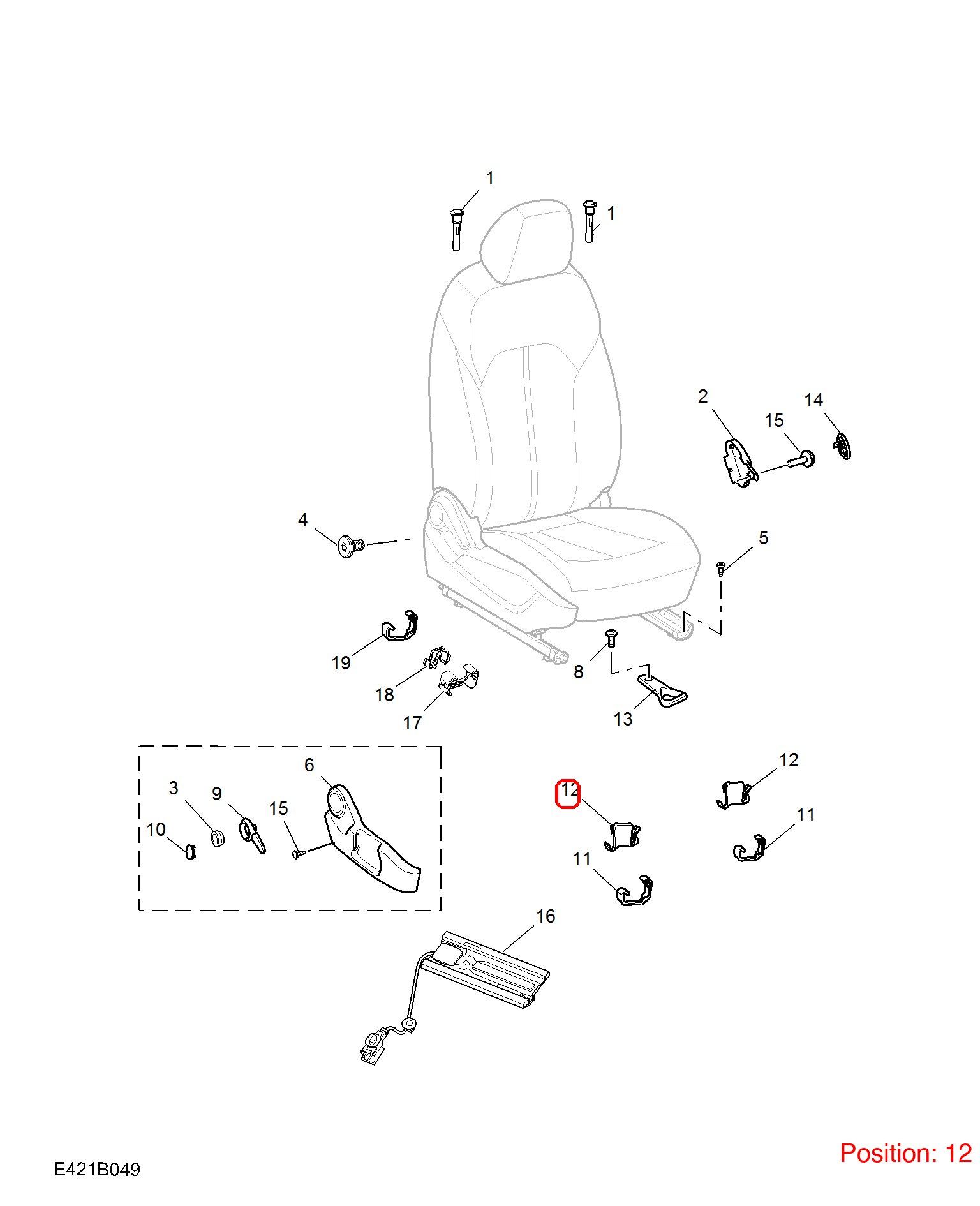 MG Trim cover OEM 10185672PHD FOR MG RX5 MG6 10185672PHD-MG_OEM
