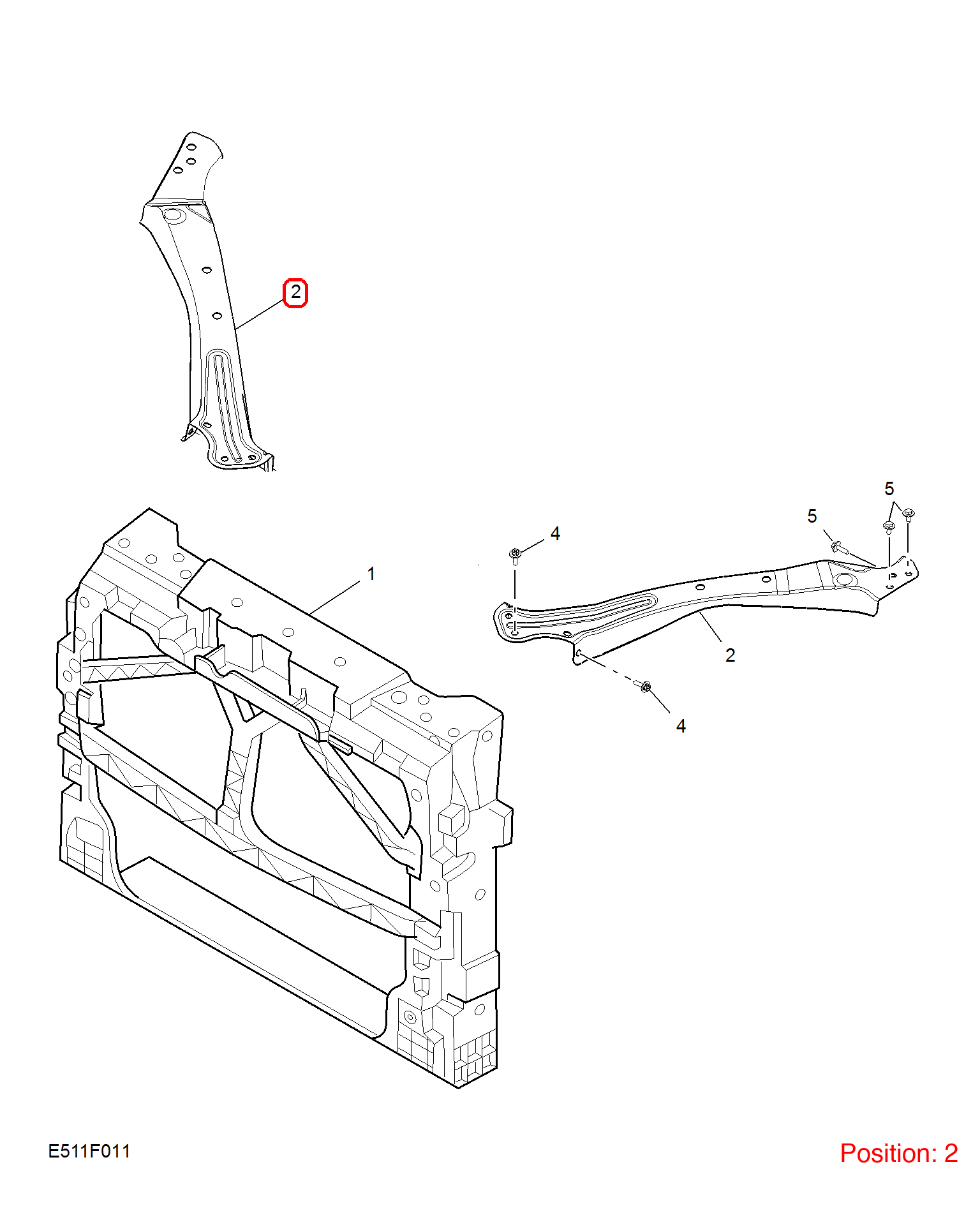 MG Headlight Bracket OEM 10185810 FOR MG 10185810-MG_OEM