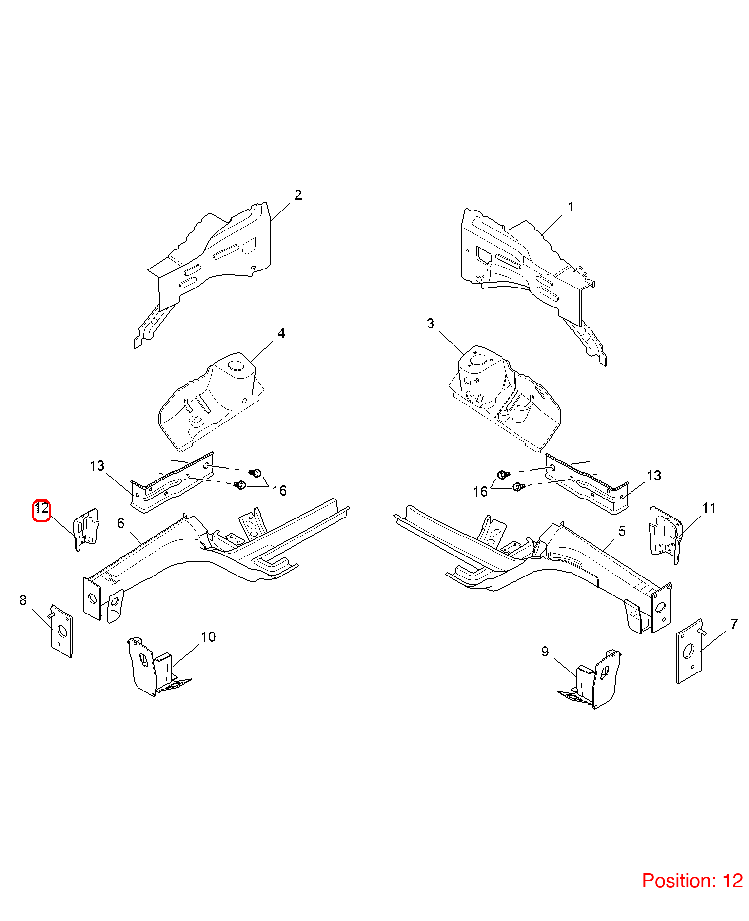 MG Front axle bracket OEM 10185817 FOR MG RX5 10185817-MG_OEM