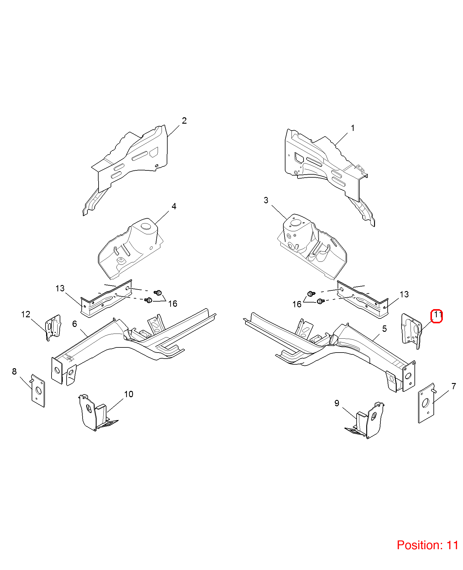MG Front axle bracket OEM 10185822 FOR MG RX5 10185822-MG_OEM