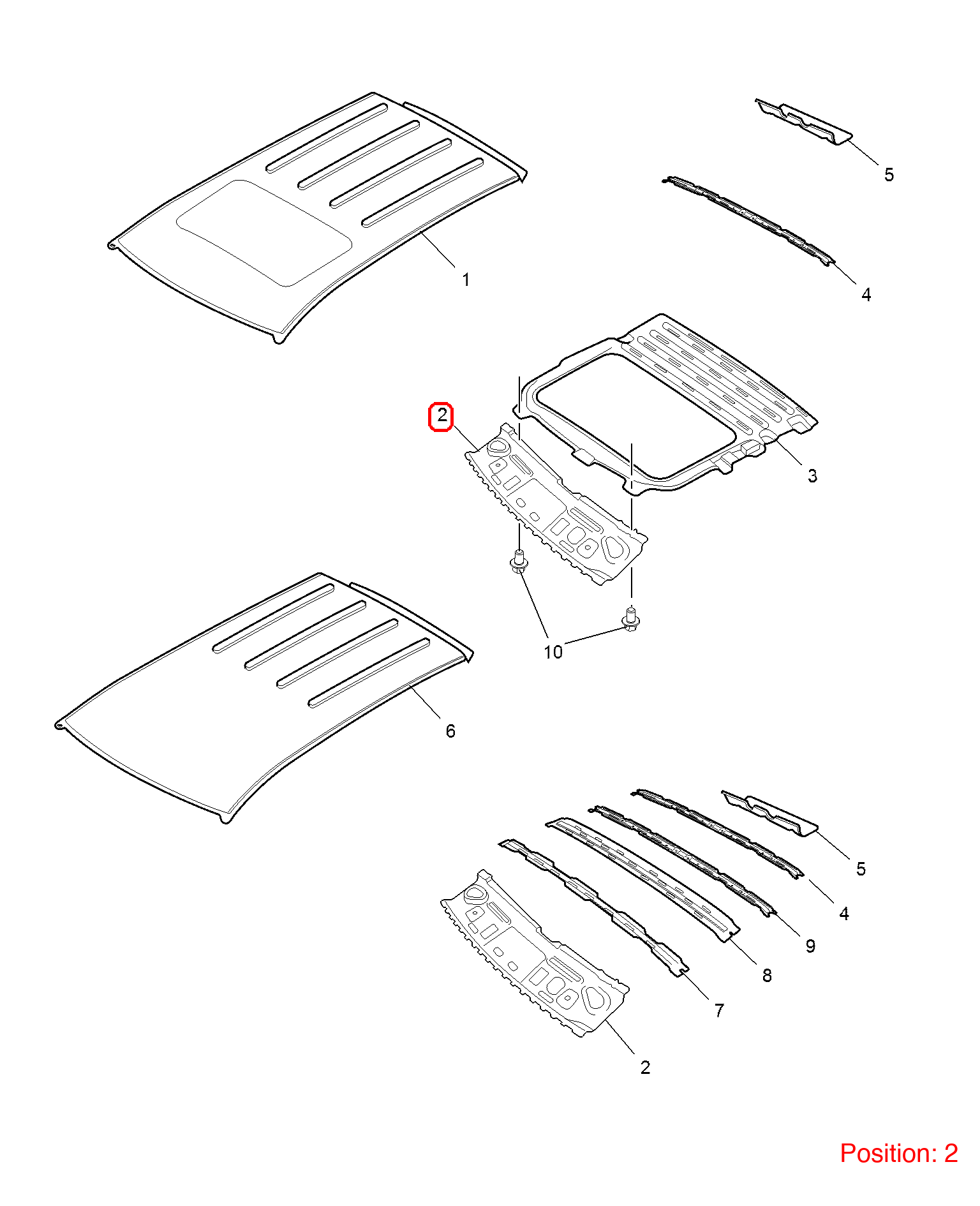 MG Roof beam OEM 10185830 FOR MG 10185830-MG_OEM