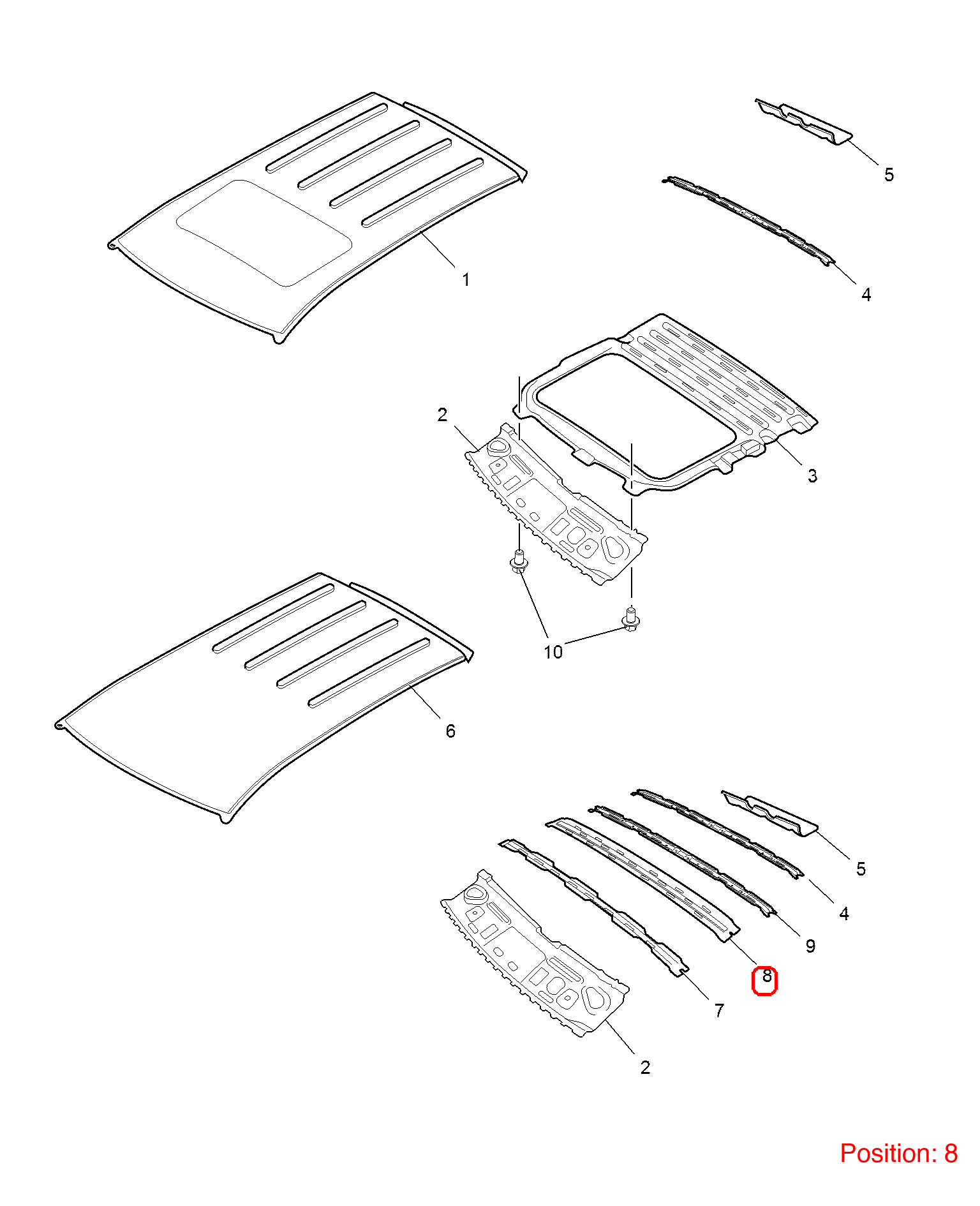 MG Roof beam OEM 10185847 FOR MG 10185847-MG_OEM
