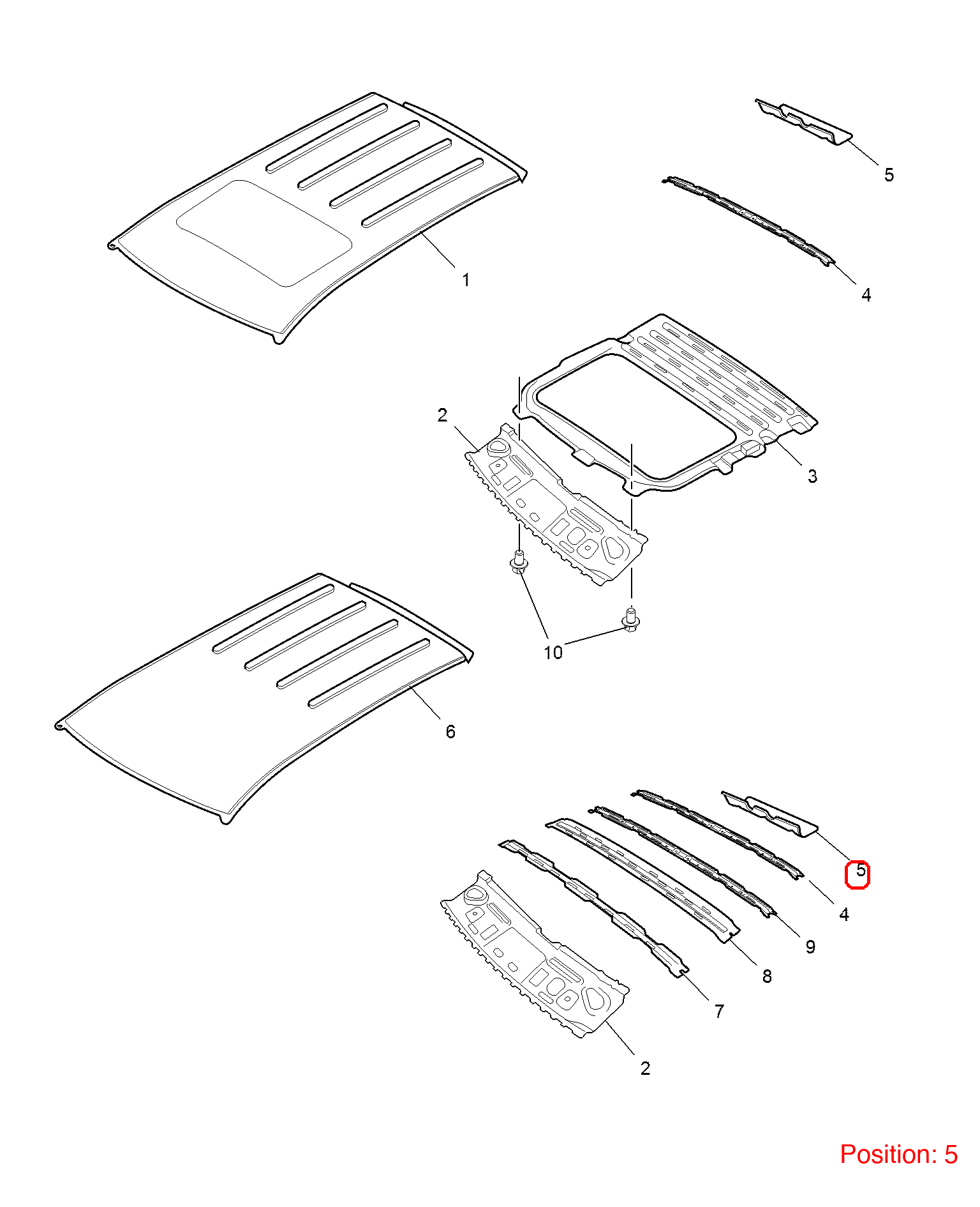 MG Roof beam OEM 10185848 FOR MG 10185848-MG_OEM