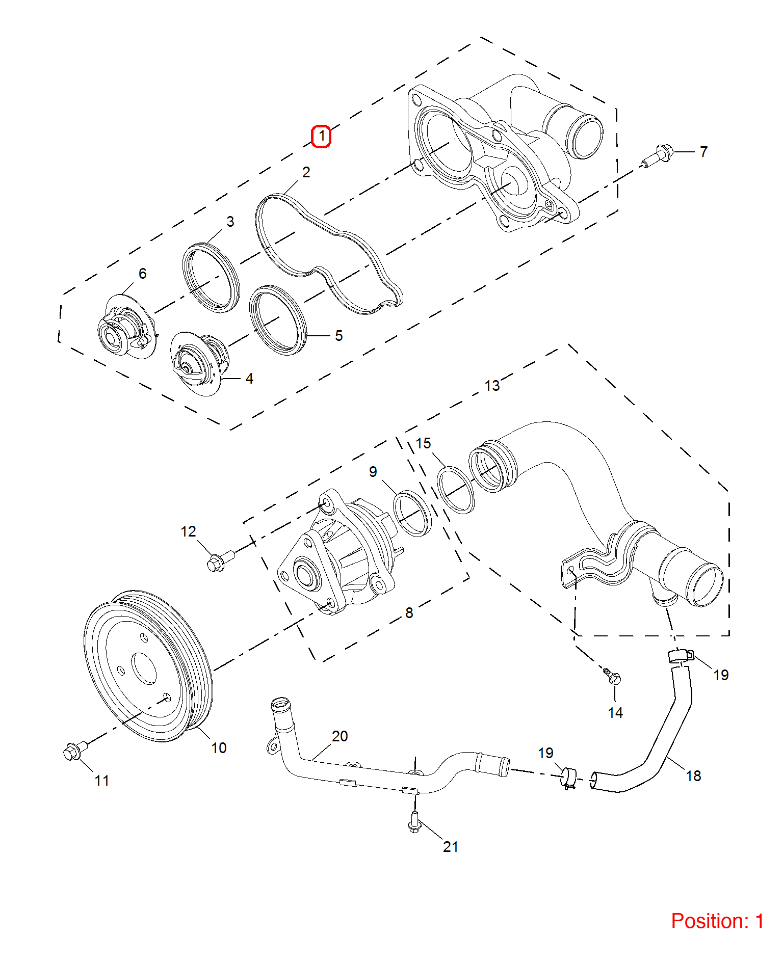MG Thermostat assembly OEM 10189785 FOR MG3 MG350 MG5 10189785-MG_OEM
