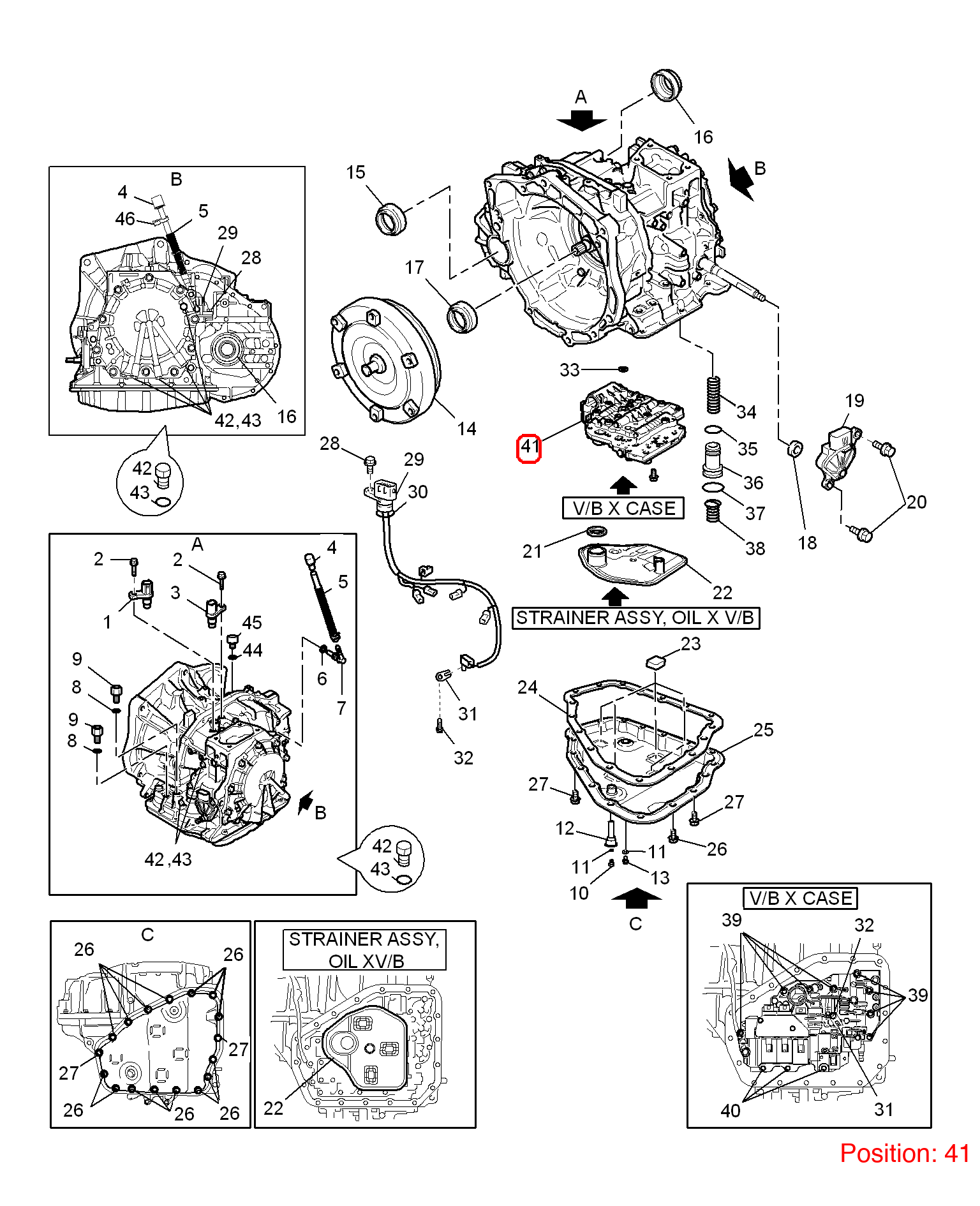 MG Transmission valve body OEM 10190224 FOR MG5 MG350 10190224-MG_OEM