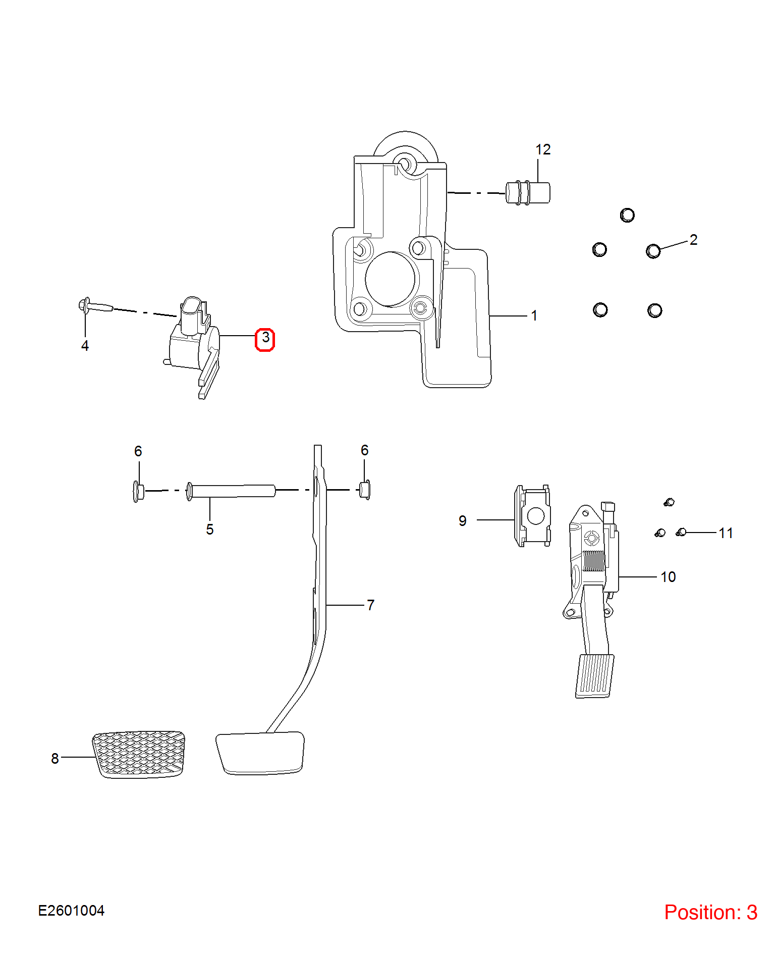 MG Brake light switch OEM 10191400 FOR MG RX5 MG5 MG6 10191400-MG_OEM